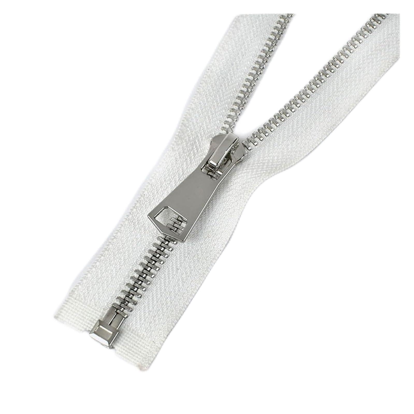 Cremallera Bidireccional de 60-150 cm con Deslizadores para Coser Chaquetas Y Abrigos. Kit de Reparación de Cremalleras. Accesorios de Bricolaje para Abrigos, Chaquetas Y Prendas de Abrigo./W