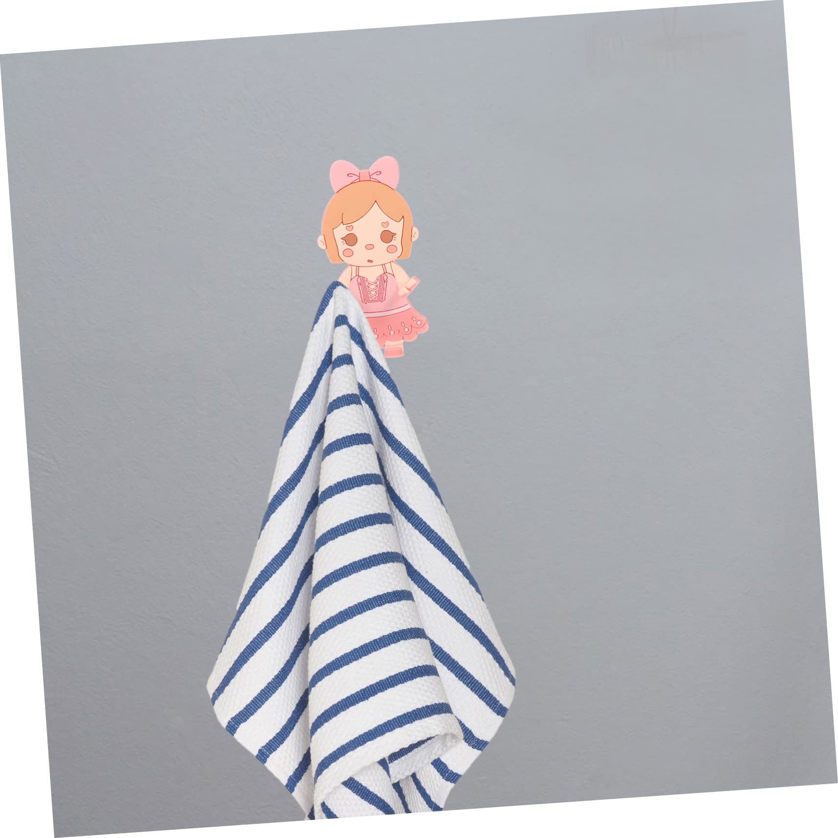 Amazon｜8個 吊り下げ女の子 曲げられるシャワーコートホルダー ヘビー