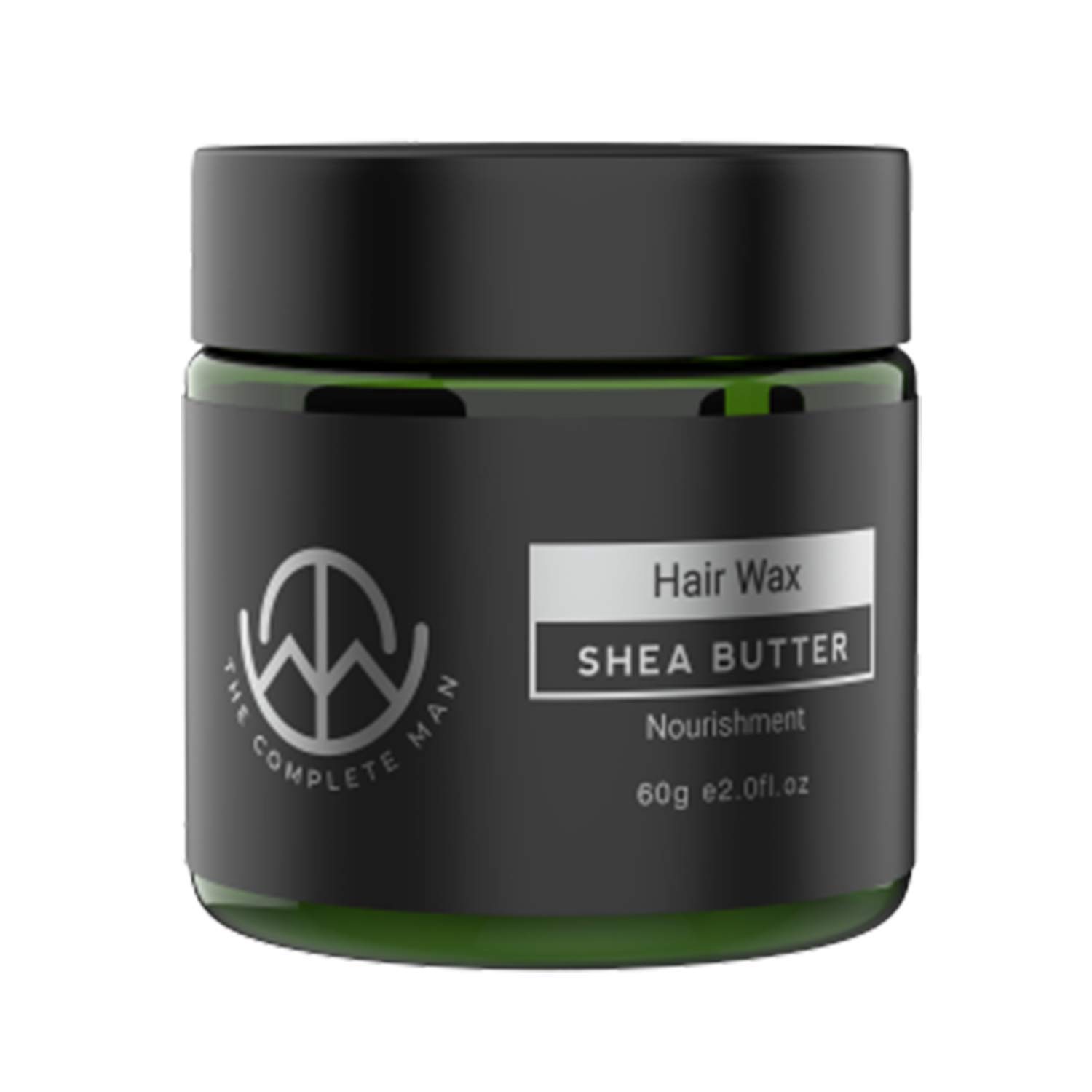 Cera para cabello y barba para hombres con manteca de karité, 2.0 onzas líquidas, acabado natural de sujeción y brillo 2