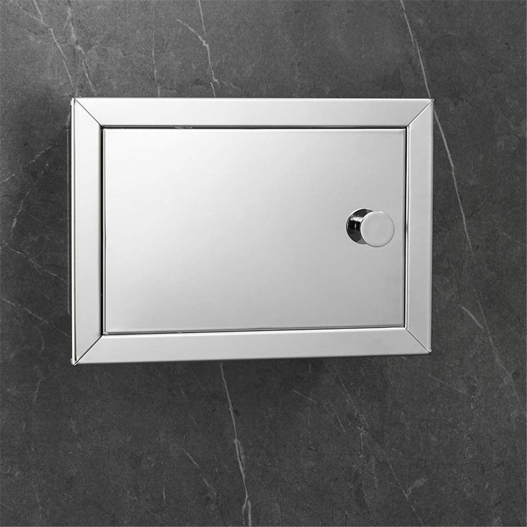 CBXSF Built-In Toilet Paper Box 304 Stainless Steel Into Wallpaper Towel Box Waterproof Hidden Paper Towel Rack Bathroom Drawer Tray