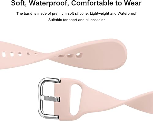 Miniatura 4 de Bandas compatibles con Garmin Venu 2 Plus, Venu Sq, Venu y Vivoactive 3, correa de repuesto deportiva de silicona suave para Garmin Vivomove Sport,