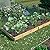 10 Pack Garden Fence Animal Barrier Fencing 1.44 inch Spacing Total 10.8ft (L) x 24in (H) Rustproof Metal Wire Yard Blocker Dog Fences Border for Outdoor Flower Bed Landscape Fencing Decor Black