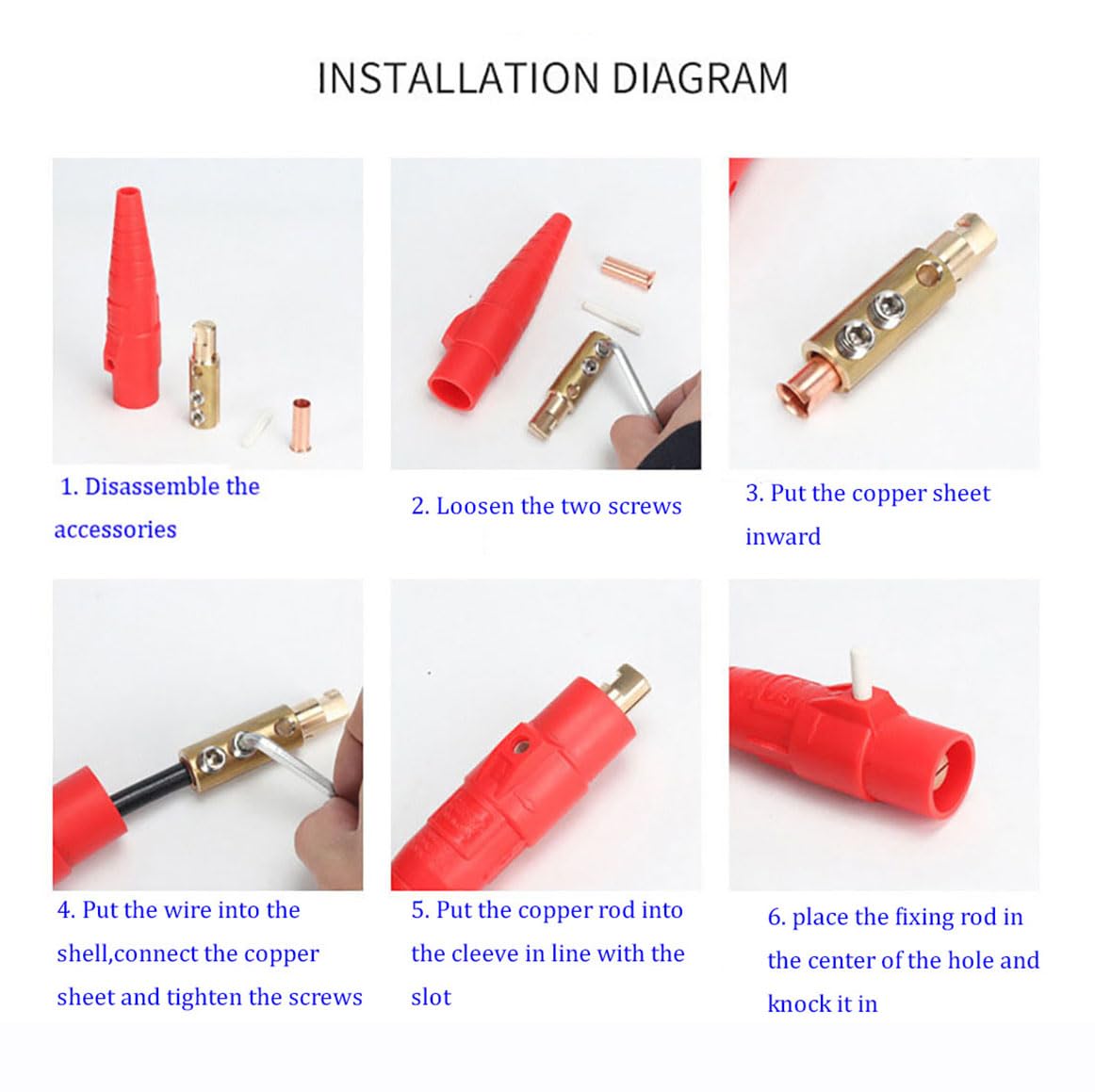 CLS40 400A Camlock Connectors,5 Male and 5 Female Camlok Connector Sets -for Power Distro for Diverse Needs