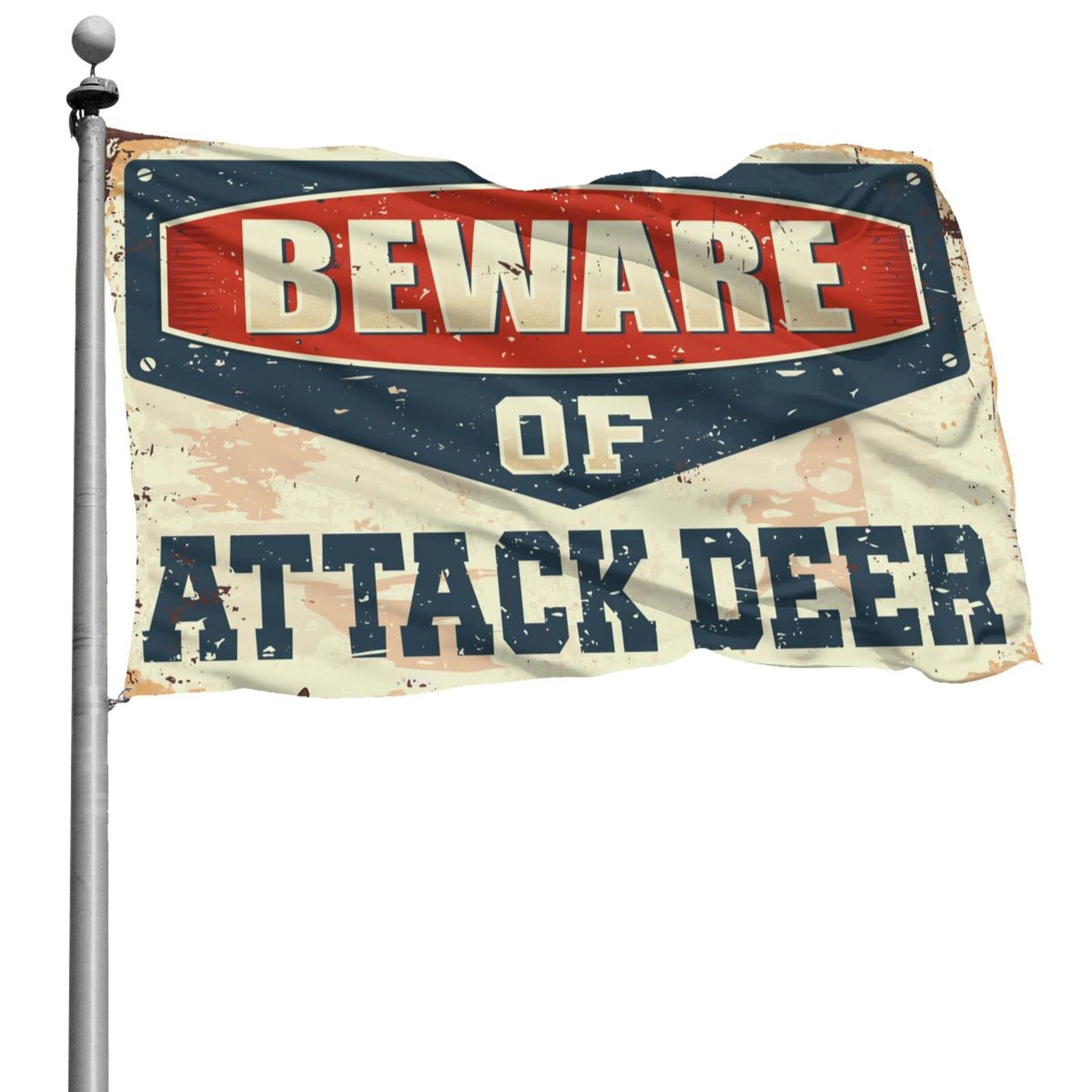 Drapeau pour chambre fille Beware of Attack pour déco ado