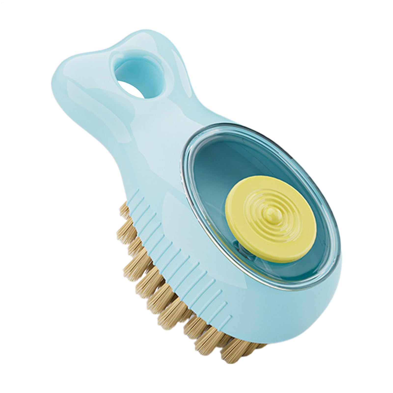 Muiltvoe Kitchen Dish Brush,Scrubbing Tool with Soap Dispenser - Soap Dispensing Dish Scrubber Brush | for Frying Pans Counter Range Hood Filters Camping Stove Tile Grout Pot Bottom Shoes