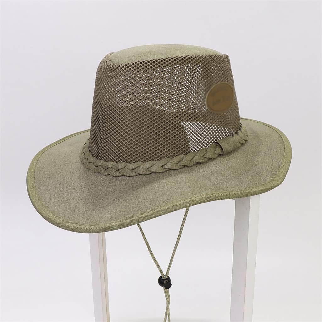 Men's Mesh Sunscreen Hat Outdoor Hiking Travel Large Eaves