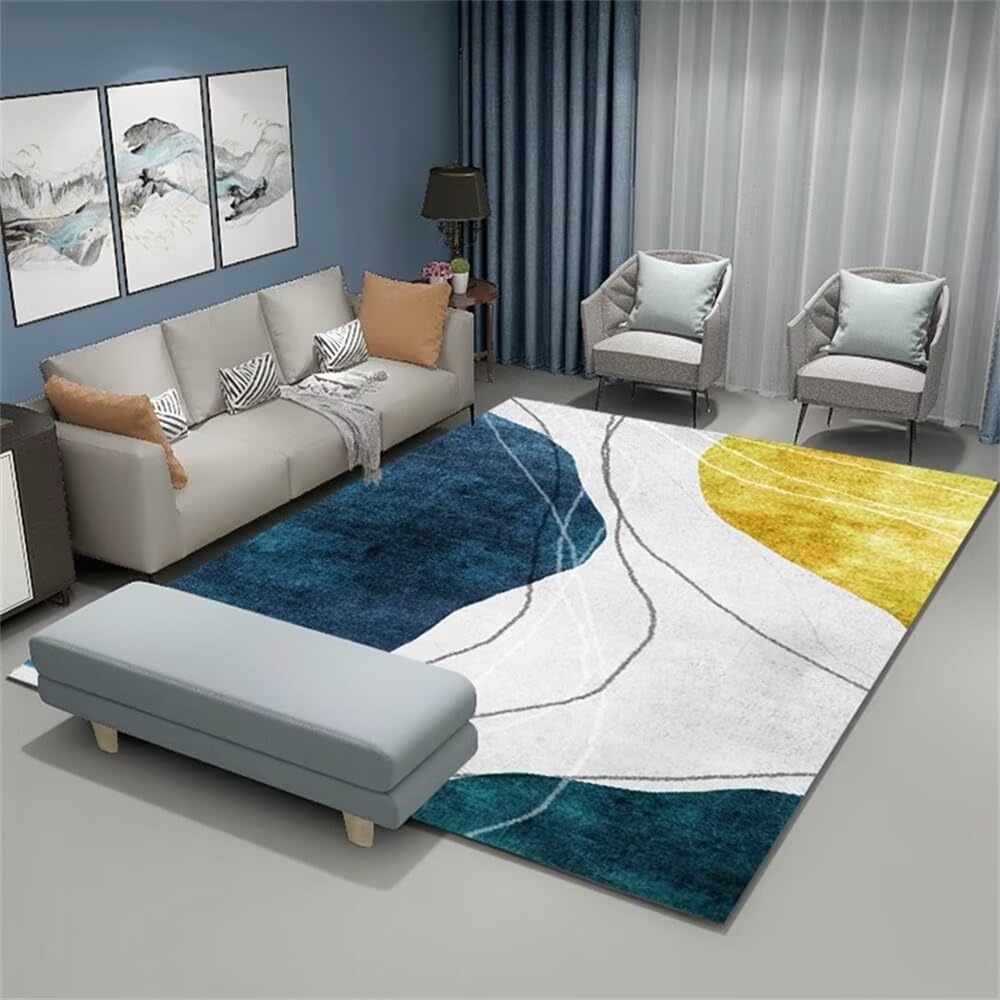 Tapis fille chambre 140x200cm grand tapis facile a nettoyer