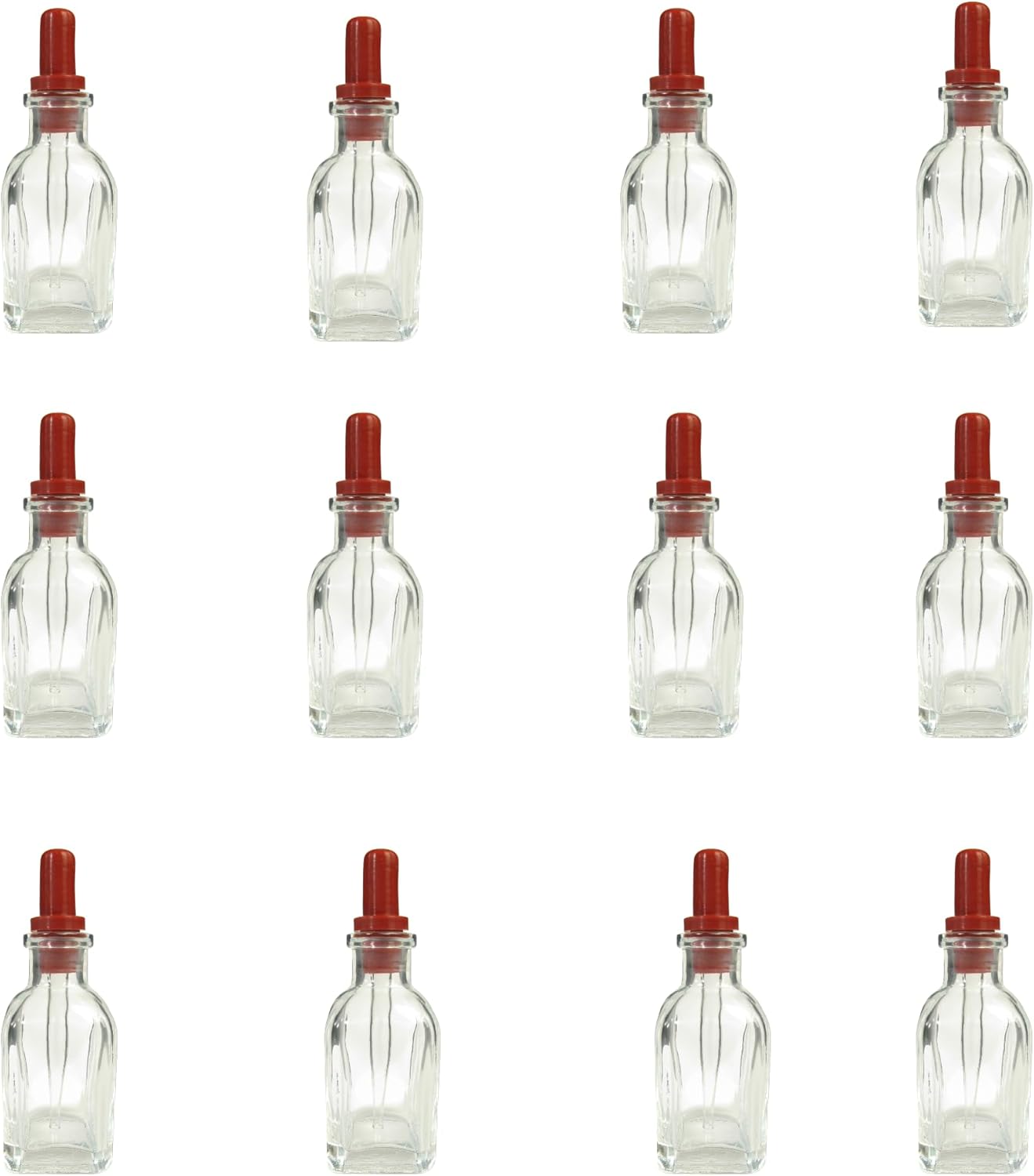 207-DZ: Barnes Bottles with a Straight Tipped Dropper. Pack of 12