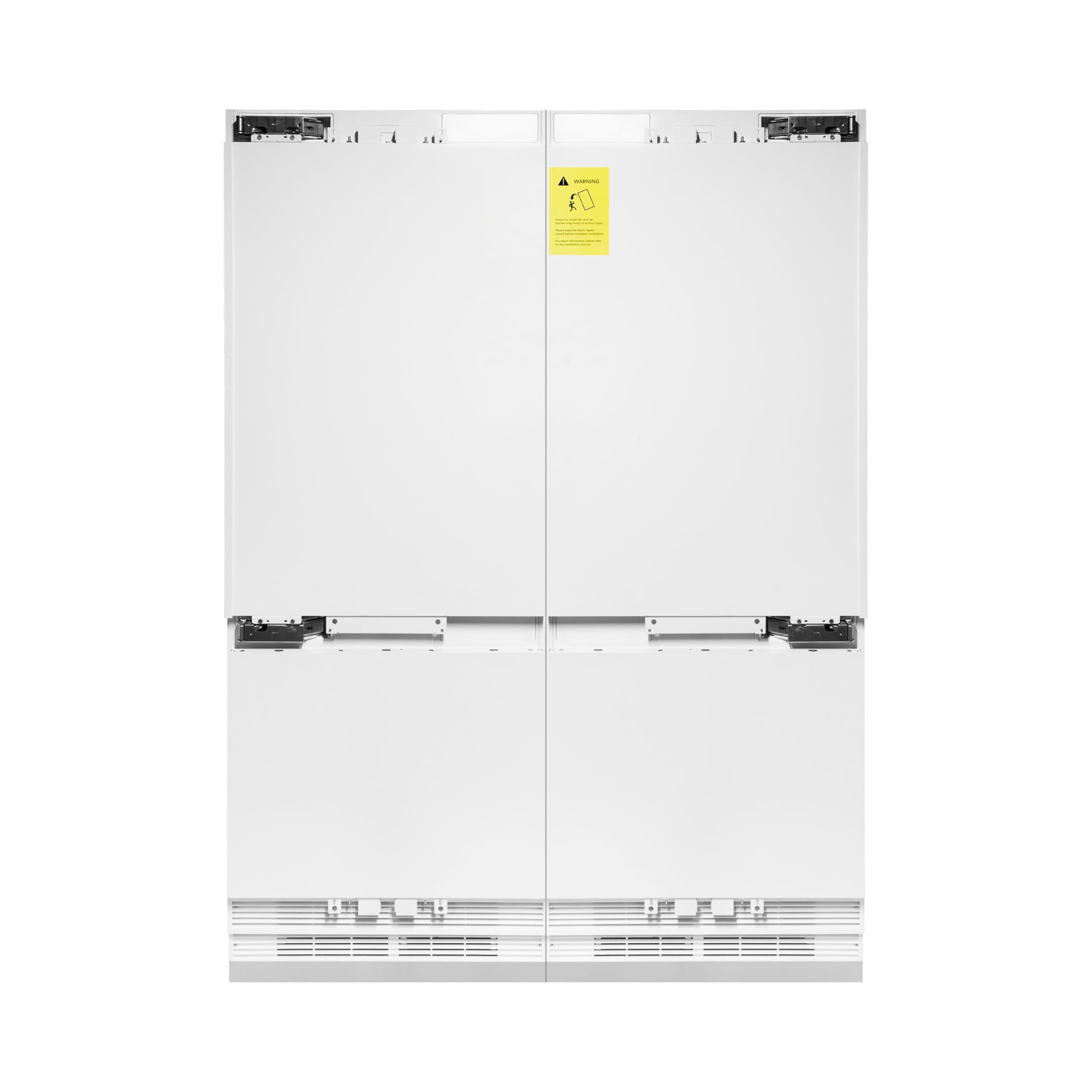 ZLINE Rbivz-60-Mb ZLINE Autograph Edition 60 Inches 32.2 Cubic Feet Panel Ready French Door Built-In Bottom Freezer Refrigerator With Water Dispensers/Ice Makers With Matte Black Accents on Fridge.com - View 2