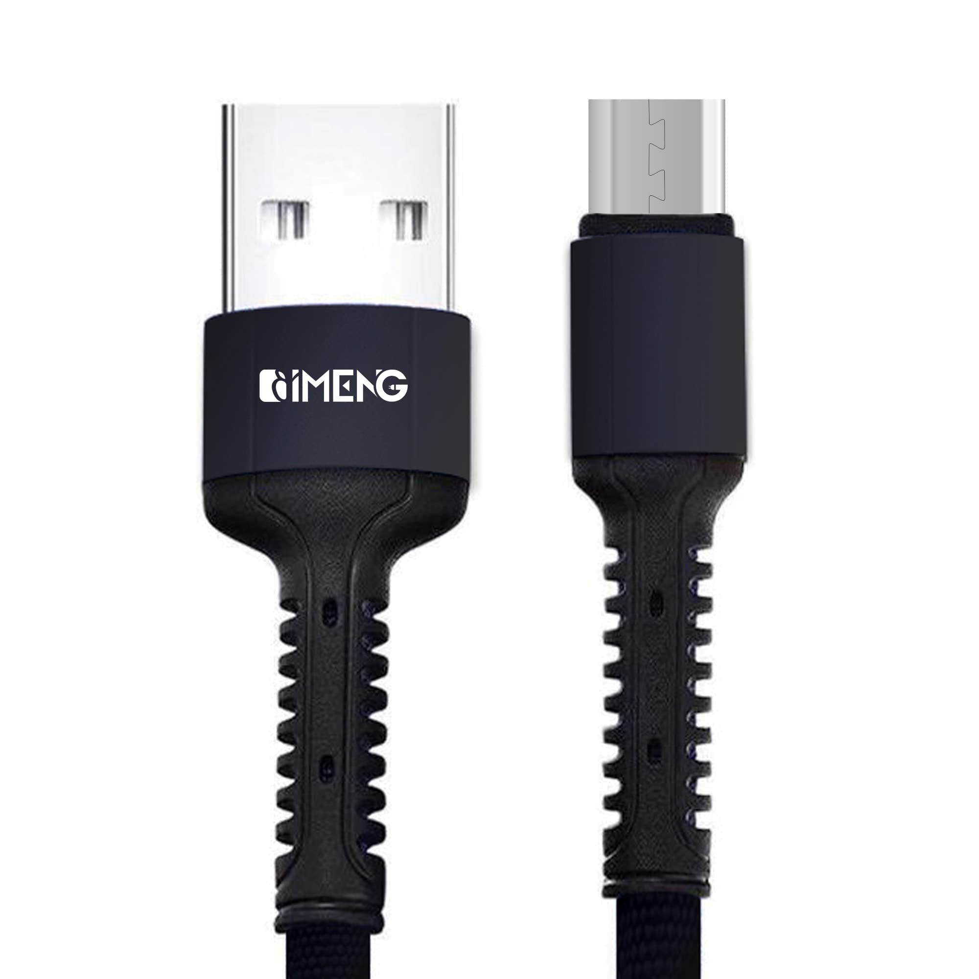 İmeng 3A USB-A to Micro Pro Braided Örgülü Data ve Hızlı Şarj Kablosu 1 Metre Siyah