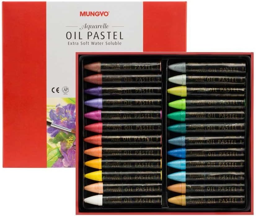Water-Soluble Oil Pastel Set of 24 - Pearl Set