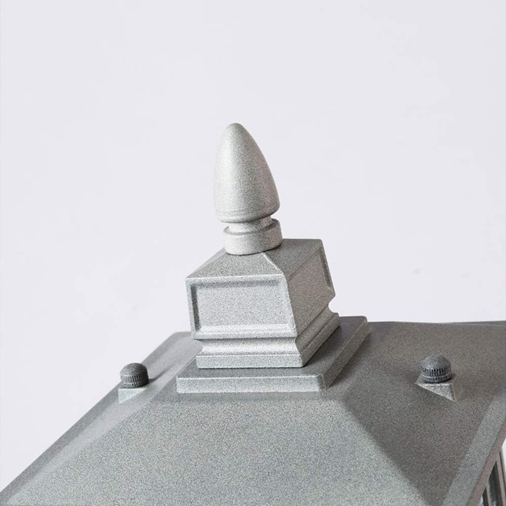 Lampe d'extérieur, Lampe de Pilier carrée Simplicité européenne Lampe de Colonne en Aluminium antirouille étanche extérieure E27 Post Light Garage Pav