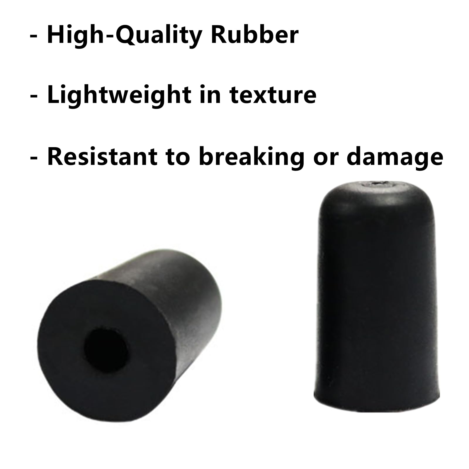 6Pcs Cello Endpin Stopper Reliable Cello Rock Stopper Non-Slip Rubber Tip for Practice & Performance(Black) - Image 3