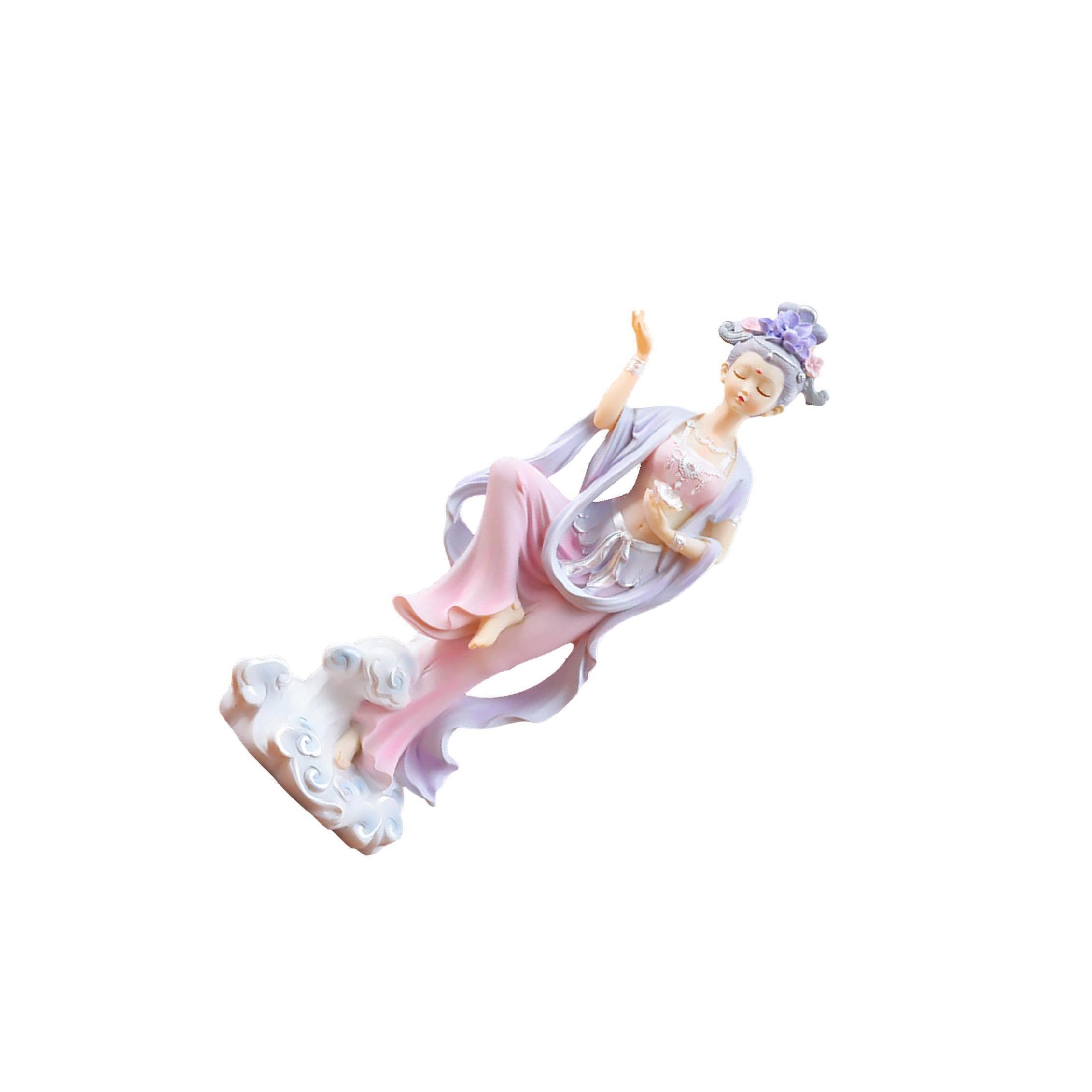 Alcxazs Girls Vivid Chinese Traditional Statue Delicate Resin Crafts, Style B