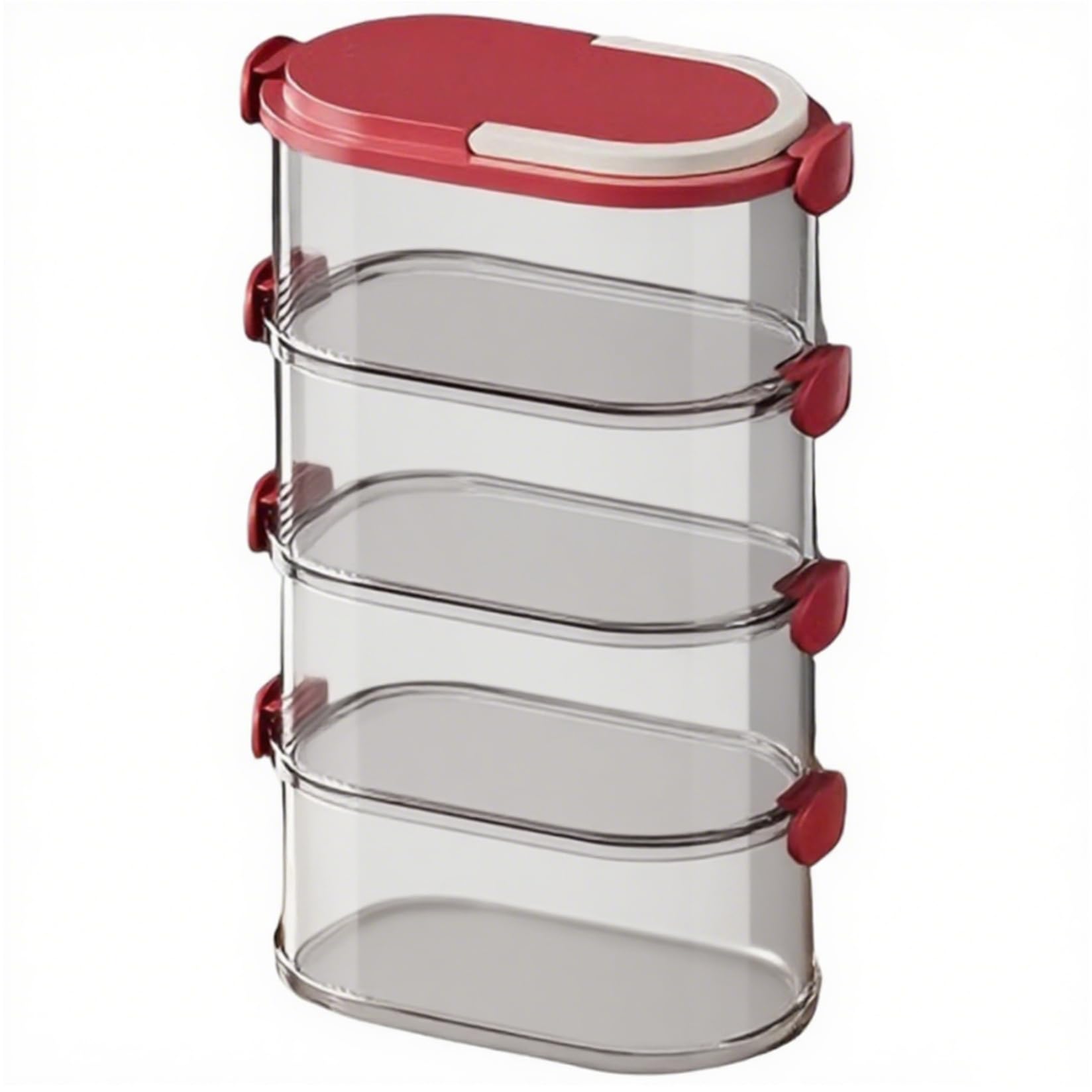 Ngbbby Assorted Color Spice Storage Box, 4Pcs Spice Containers, Stackable Food Storage Containers With Lids, Multi-Layer Sealed Food Organizer