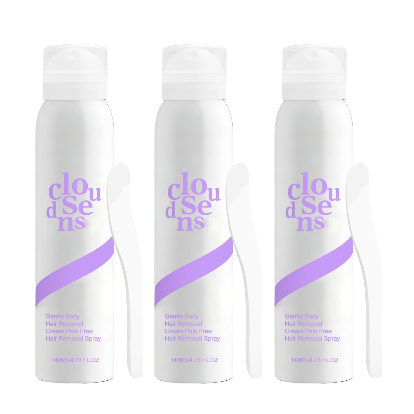 Cloud Sense Spray Depilatorio – Depilatore Delicato per una Pelle Impeccabile e Liscia – Azione Rapida, Delicato e Lenitivo per Corpo e Gambe – Per Uomini e Donne