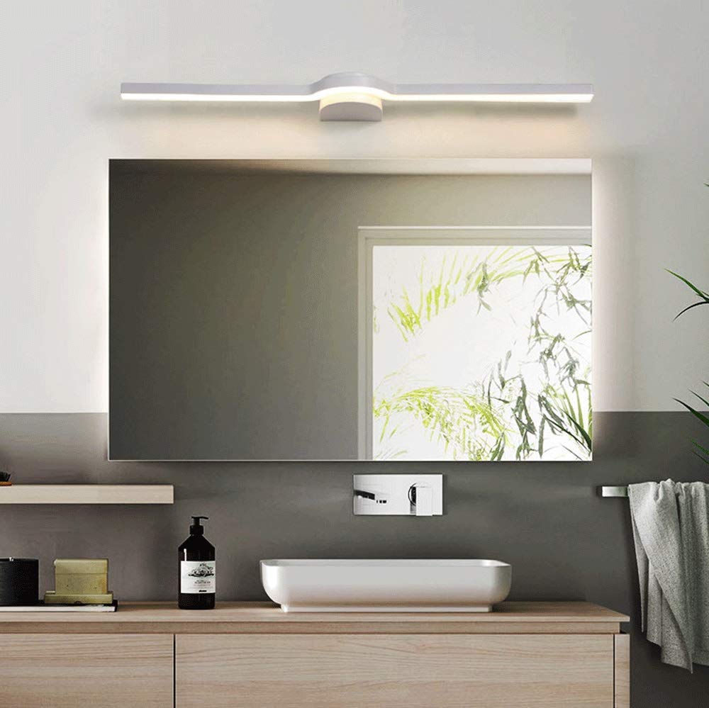 Luz Frontal de Espejo LED de 9 W, lámpara de Espejo de Maquillaje, lámpara de Pared de Montaje Empotrado para baño, Aplique de Pared de Metal, Accesorio de iluminación para vestidor de baño, cálido