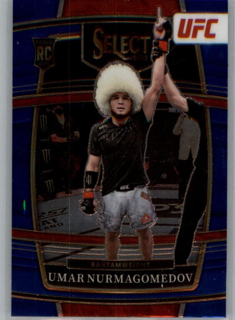 2022 Panini Select UFC Blue Retail #81 Umar Nurmagomedov Bantamweight Concourse RC Rookie Card Official MMA Trading Card in Raw (NM or Better) Condition