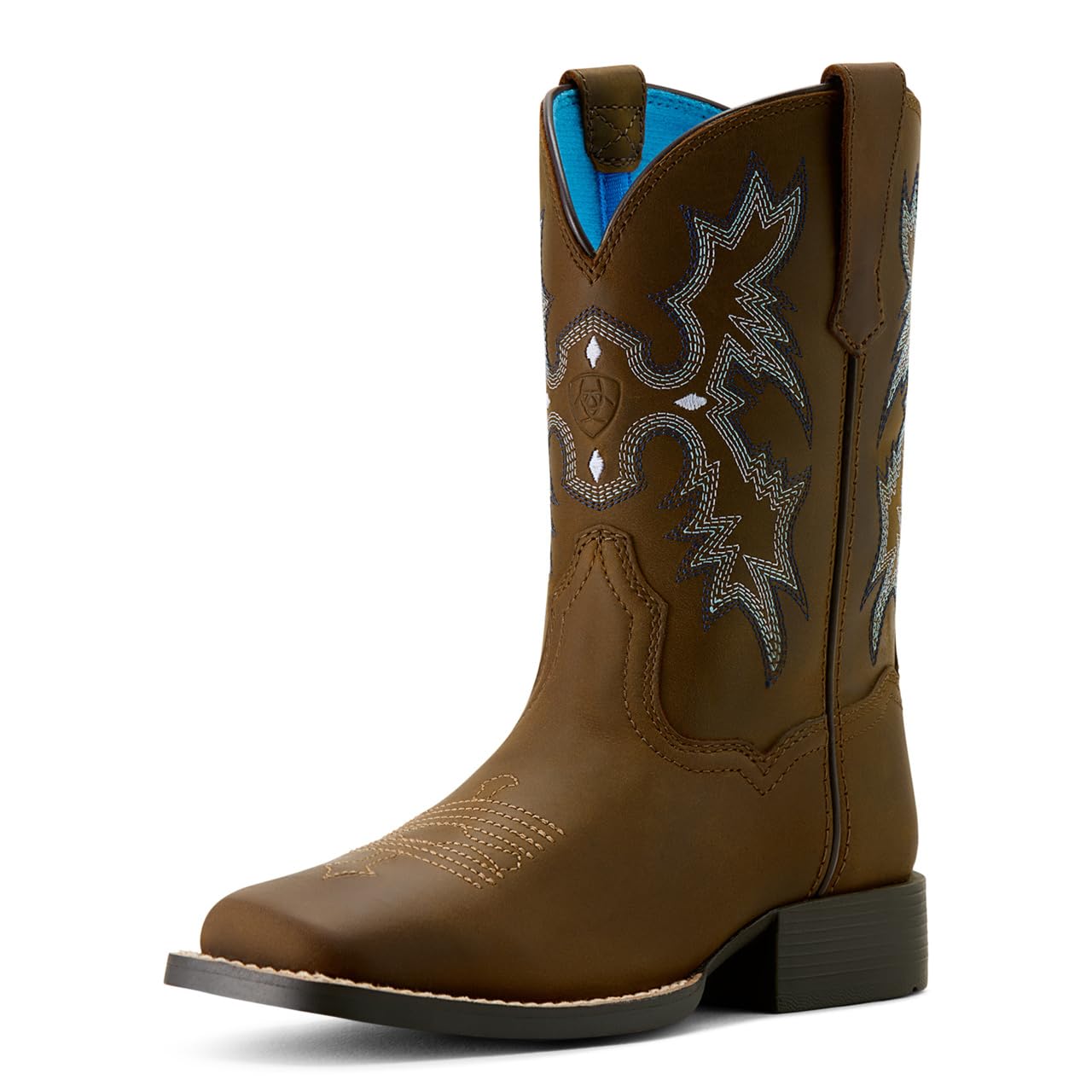 Bottes western garçon ARIAT marron vieilli en taille 19.5 EU - 8
