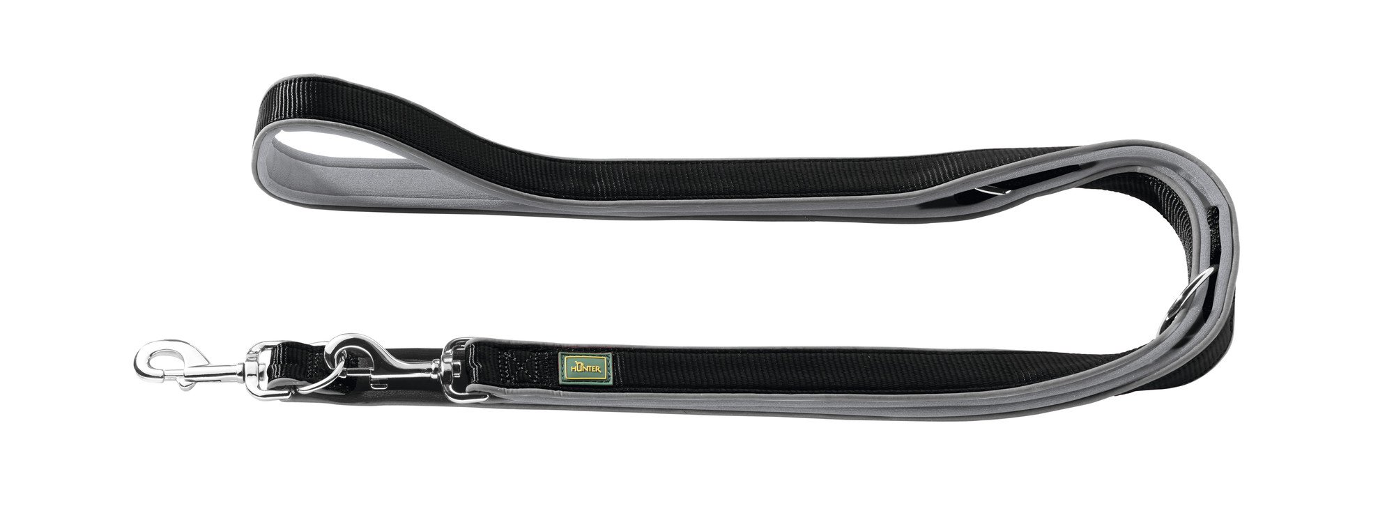 HUNTER Special Adjustable Neoprene Lead, 20/200 cm, Black/Grey