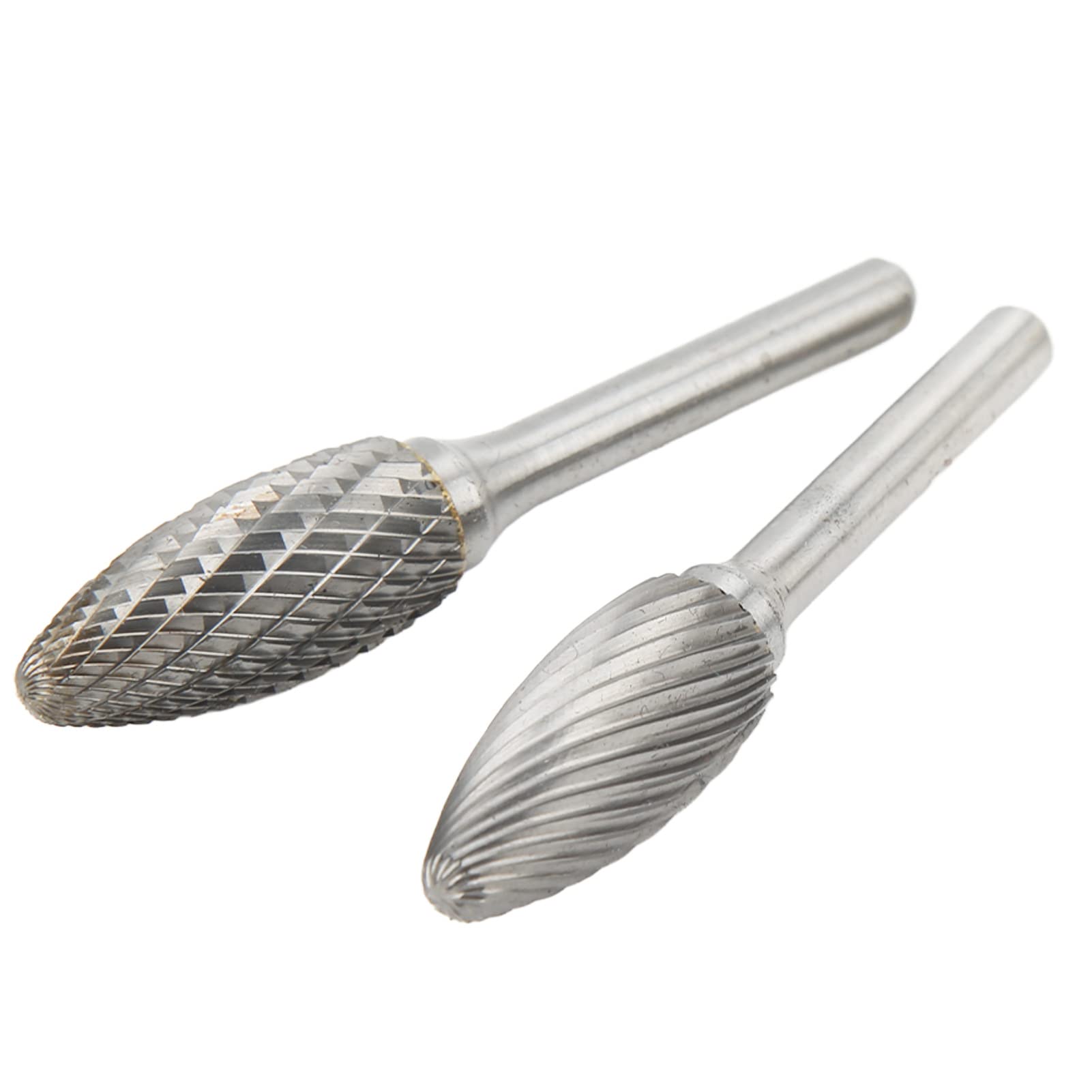 Juego de fresas rotativas de carburo, corte simple y doble, varilla de 6 mm, cabezal de corte de 14 mm, alta durabilidad, versátil para el trabajo del metal, tallado en