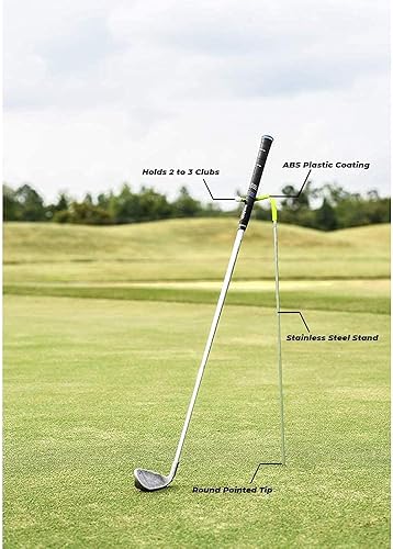 Miniatura 10 de El soporte para palos de golf en forma de V mantiene tus palos limpios, secos y visibles, soporte para palos de golf hecho de acero inoxidable