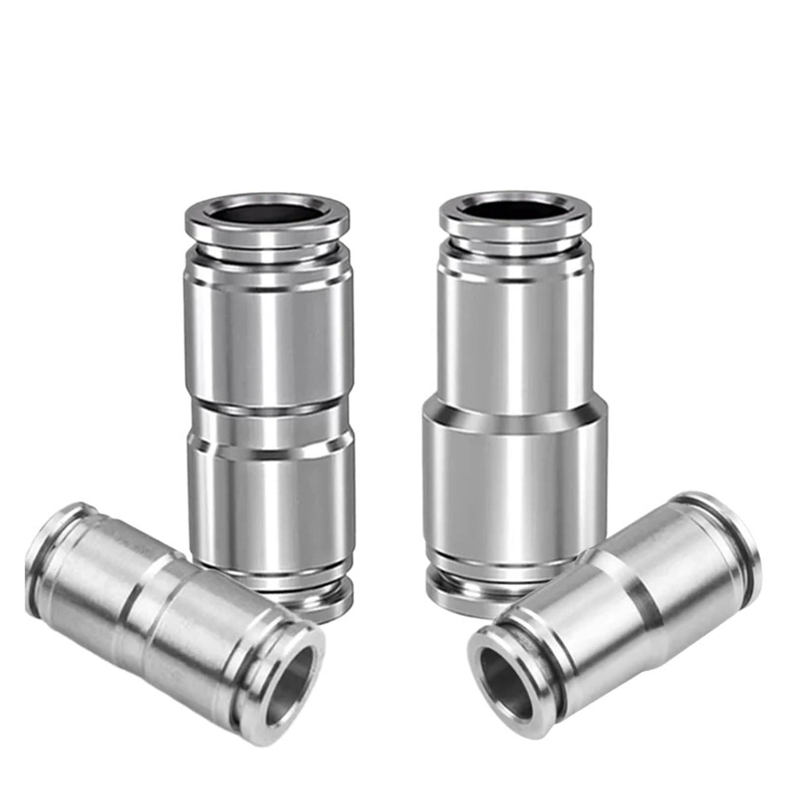 BALYDLUL 10Pcs Pneumatic Fitting 304 Stainless Steel 4mm 6mm 8mm 10mm 12mm 14mm 16mm(PU-6,200 Pcs)