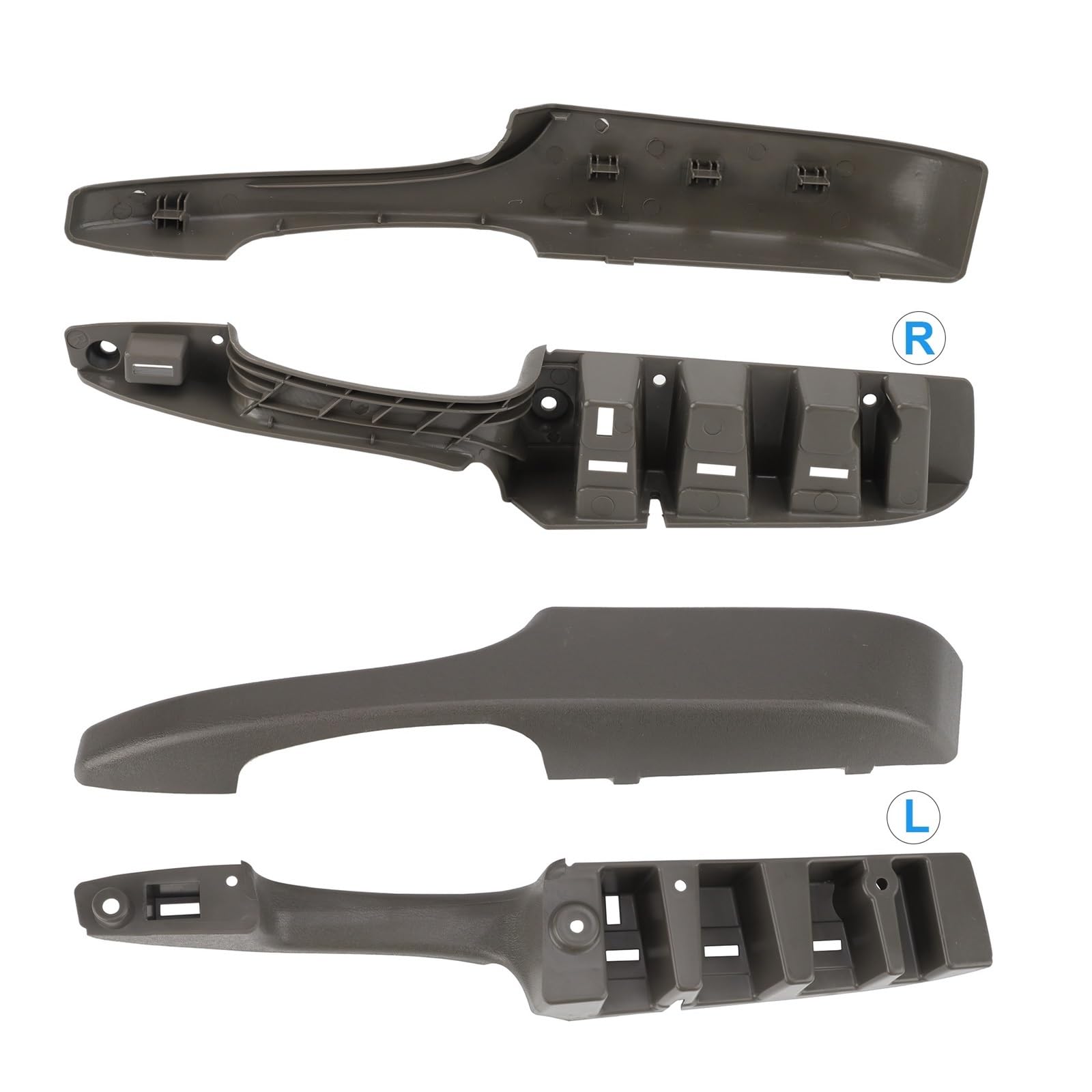 Btnuahq Car Door Handle Interior Car Door Handle Protector Armrest Kit 25750064 25750067 for Chevrolet Express Van Savana 2003-2019 Car Inside Door Handle(Left and Right)