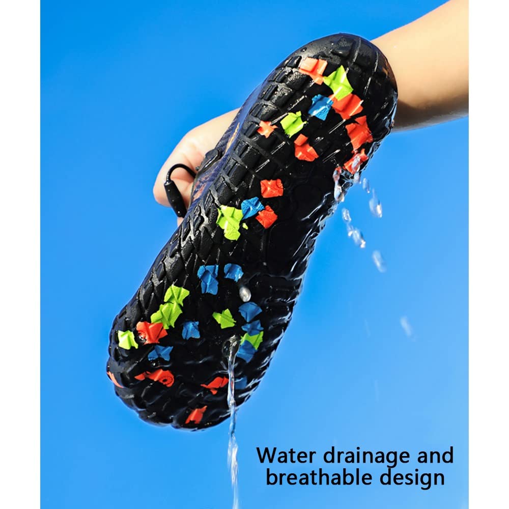 Wygwlg Herren-Wasserschuhe, Barfuß-Schuhe Schnell Trockene Aqua-Schwimmschuhe, Slip-on Soft-Sport Outdoor-Schuhe Für Pool Strand Surfen Wandern Wasser Park Yoga