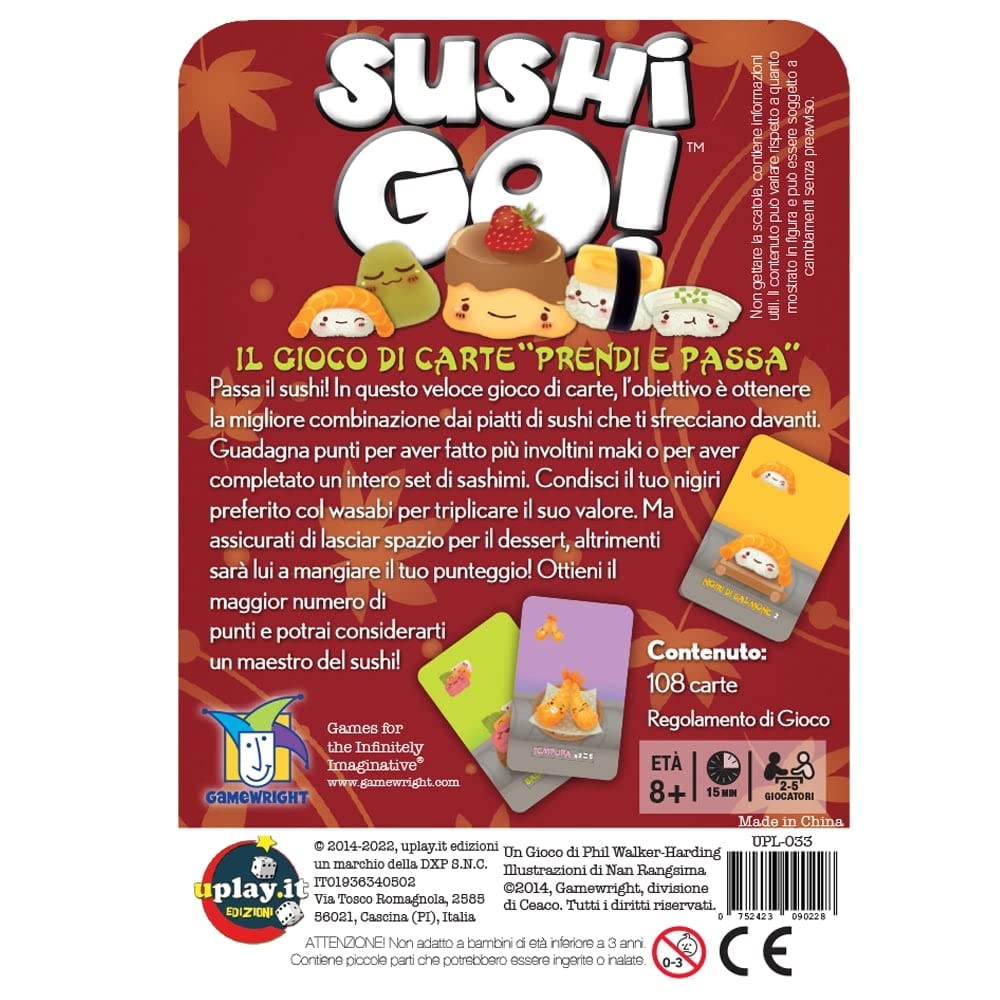 Sushi Go! Gioco Di Carte In Italiano | Party Game Veloce Da 2-5 Giocatori, 8+ Anni, Durata 15-20 Minuti - 4