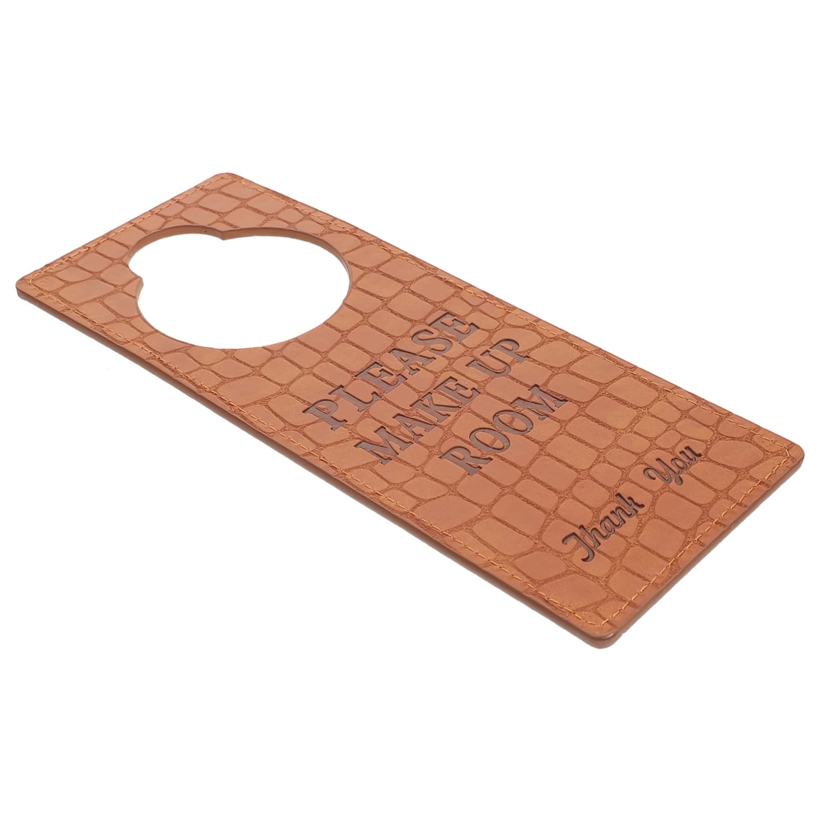 CIYODO Pu Leather 'do Not Disturb' Sign 'closed' and 'open' Signs Hotel Office Club Door Hanger Easy Mounting