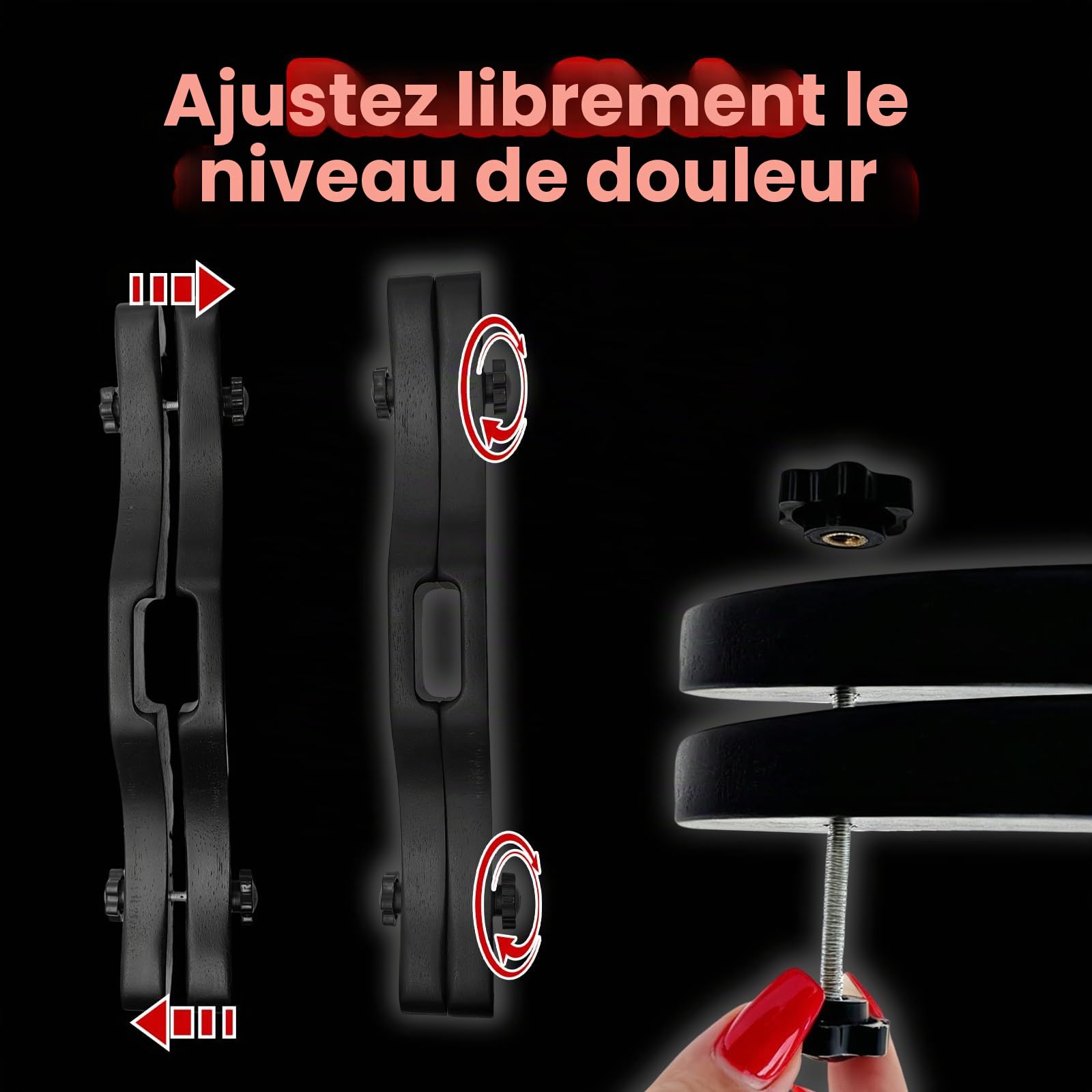 Dispositif de torture des testicules, barre d'écartement, étireur de testicules, jouets BDSM fétichistes, étireur de testicules pour homme, jouets BDSM, torture extrême, étireur de testicules pour hom