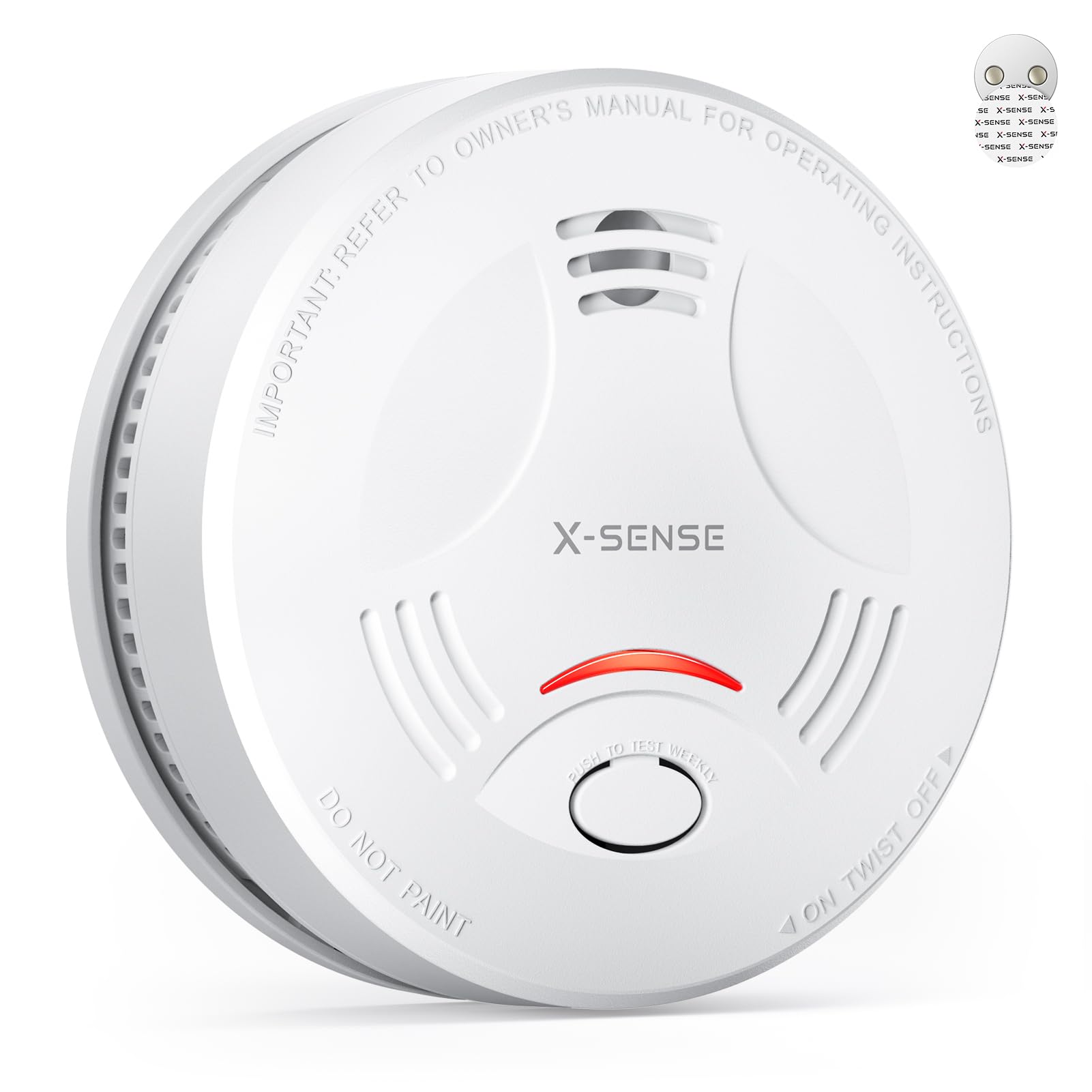 X-Sense Green Smoke Alarm For Home, Base Station Sbs50 Required, All-In-One Control With The Home Security App，Sd11-Mr，1-Pack