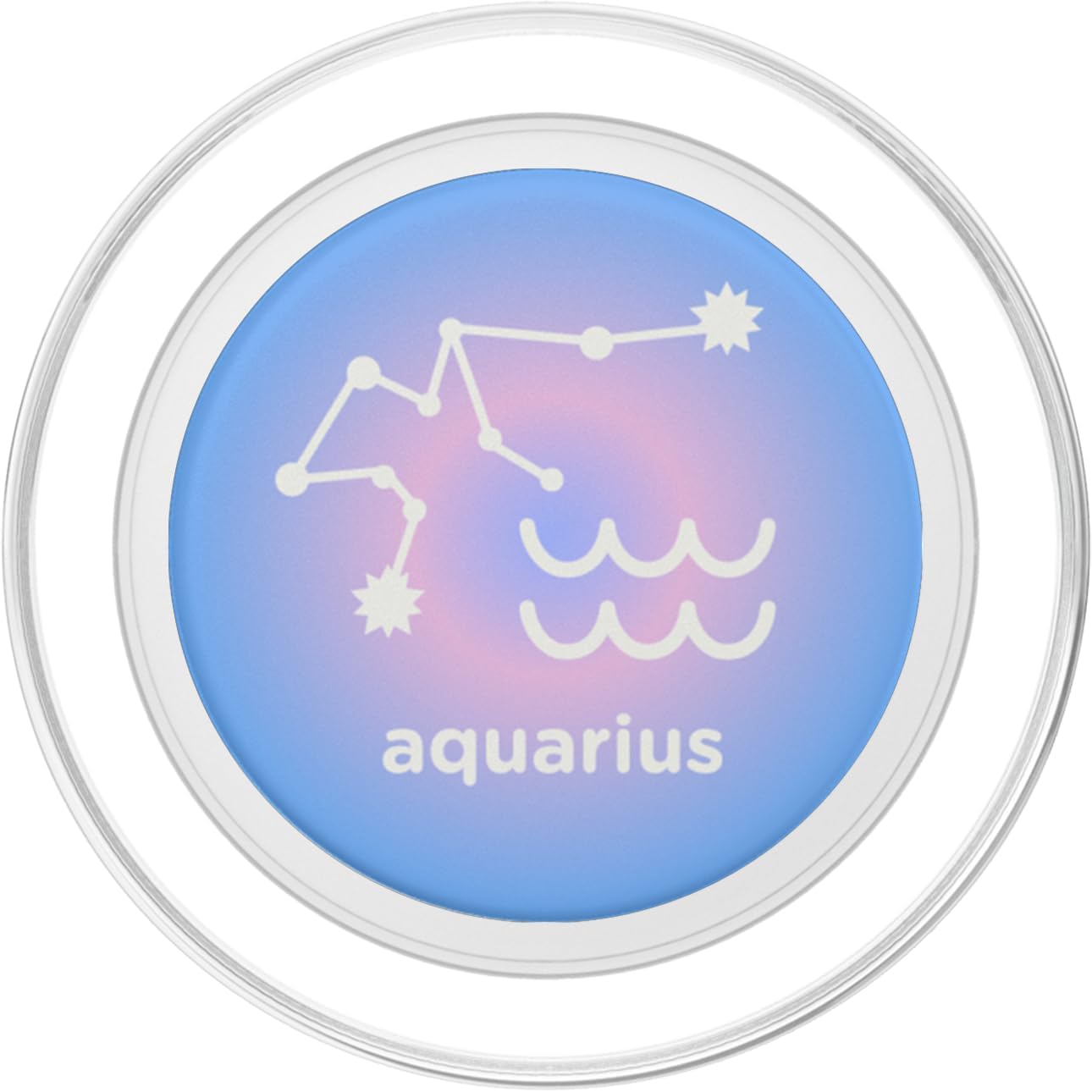 PopSockets Zodiac Phone Grip - Aquarius Constellation PopSockets PopGrip for MagSafe