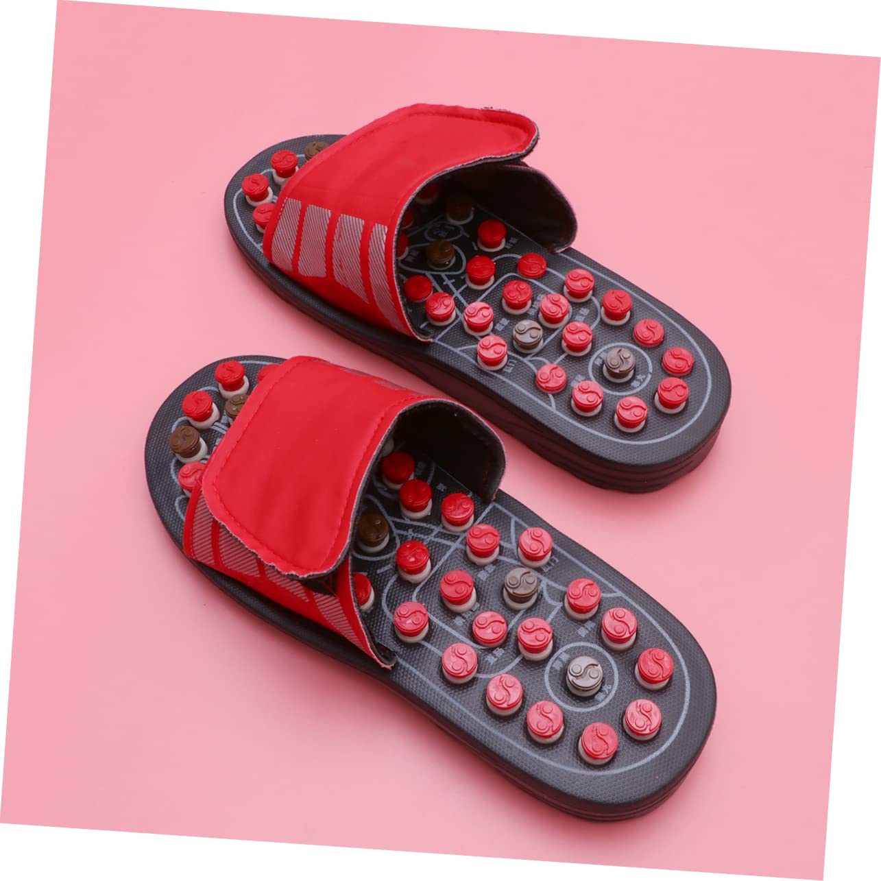Roten Massagepantoffeln 40-41 aus Eva für Fußmassage