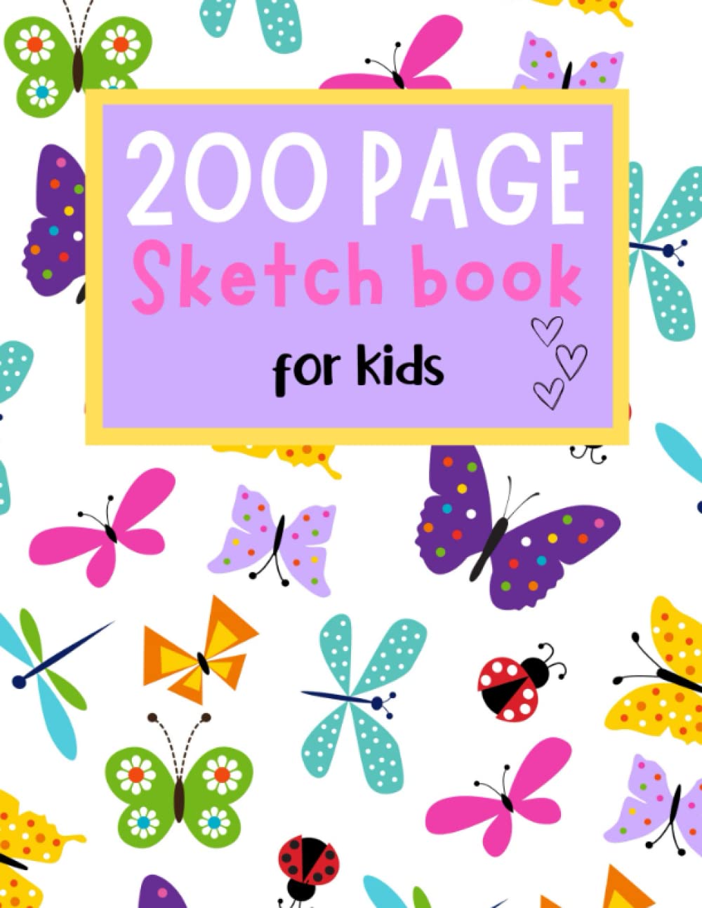 Sketch book for kids: Large 8.5x11 200 page sketch pad for doodling, drawing and coloring, and hours of fun!