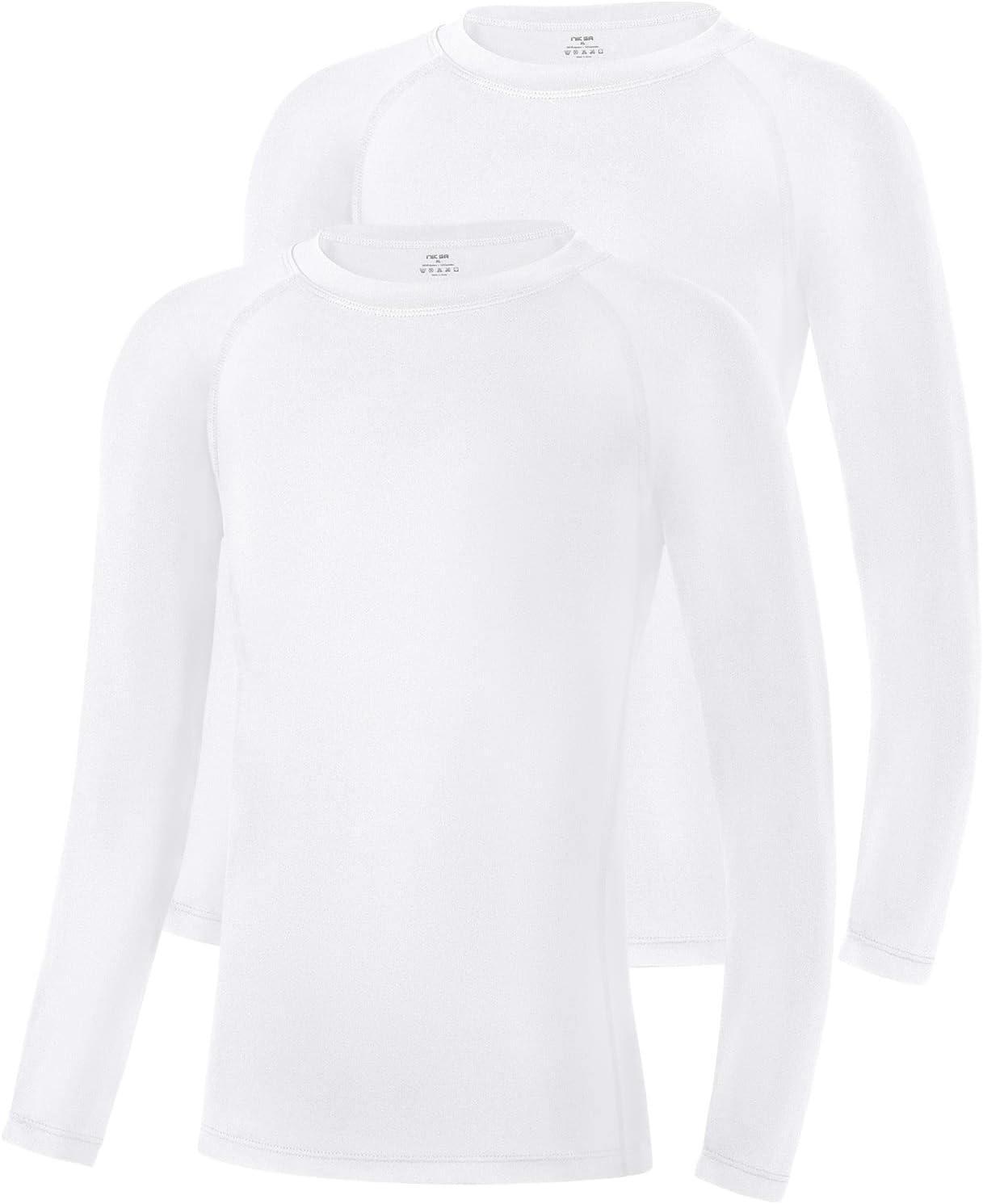 Niksa Youth Boy's Compression Shirts Kids Long Sleeve Football Undershirt