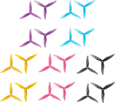 GEMFAN 5129 Yuki 3-Blade PC Propeller 3-Blades Props for FPV Racing Drone Quadcopter Frame Kit 20 pcs 10CW 10CCW