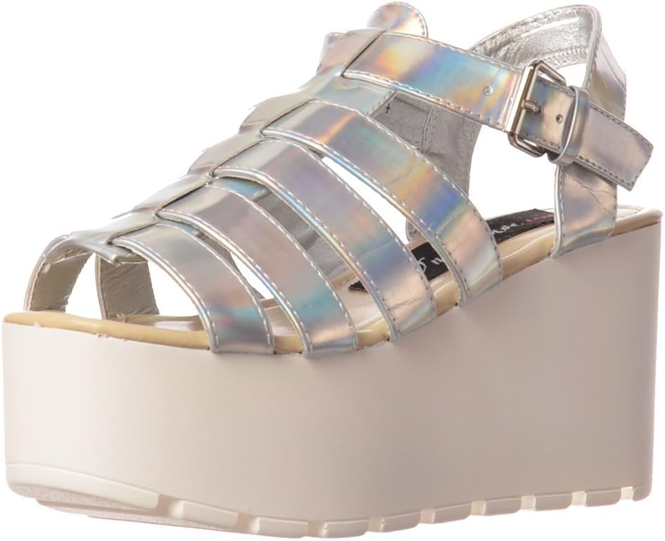 Women's Cut Out Gladiator Platform Summer Sandals Chunky Sole Wedges
