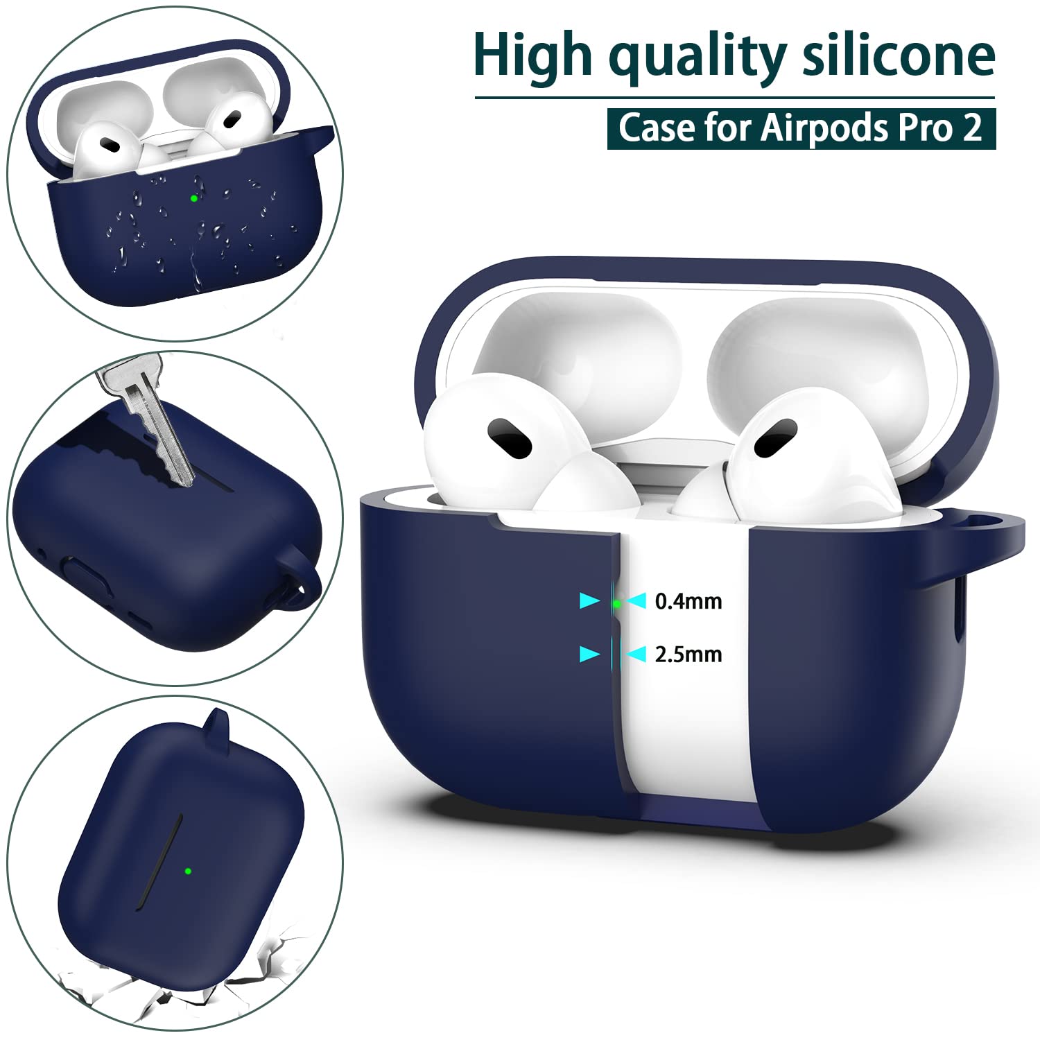 Amazon | R-fun AirPods Pro 第2世代/第1世代ケースカバー