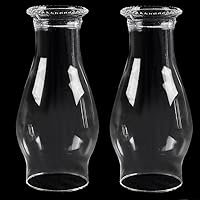 Vista 1 de Lámpara de aceite de repuesto para chimenea, globo de lámpara de queroseno de 3 x 8 pulgadas, globo de lámparas de aceite de vidrio transparente