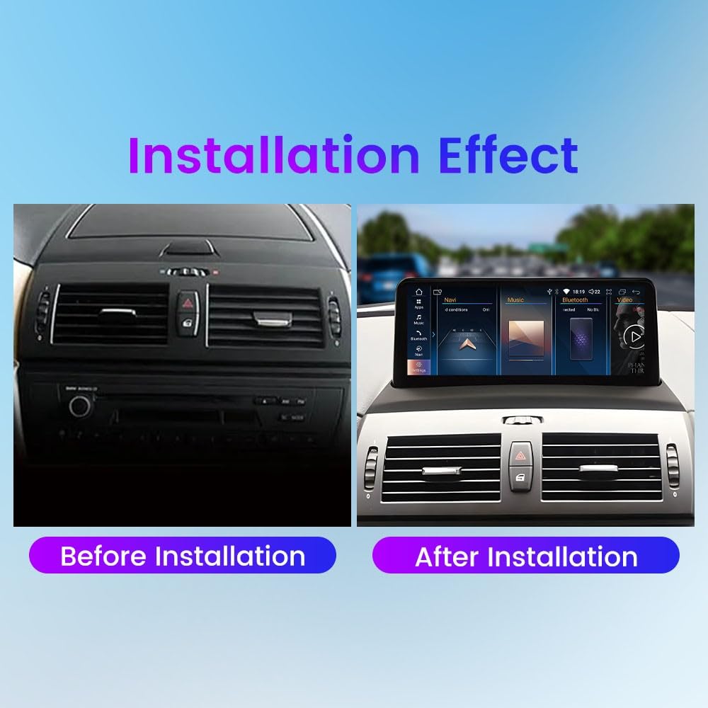 Coche CarPlay Android Auto Navegación Estéreo Pantalla Táctil GPS para BMW X3 E83 2006-2011 CCC/OEM NO Screen 10.25" Radio Display IPS Headunit Tablet Reproductor Multimedia