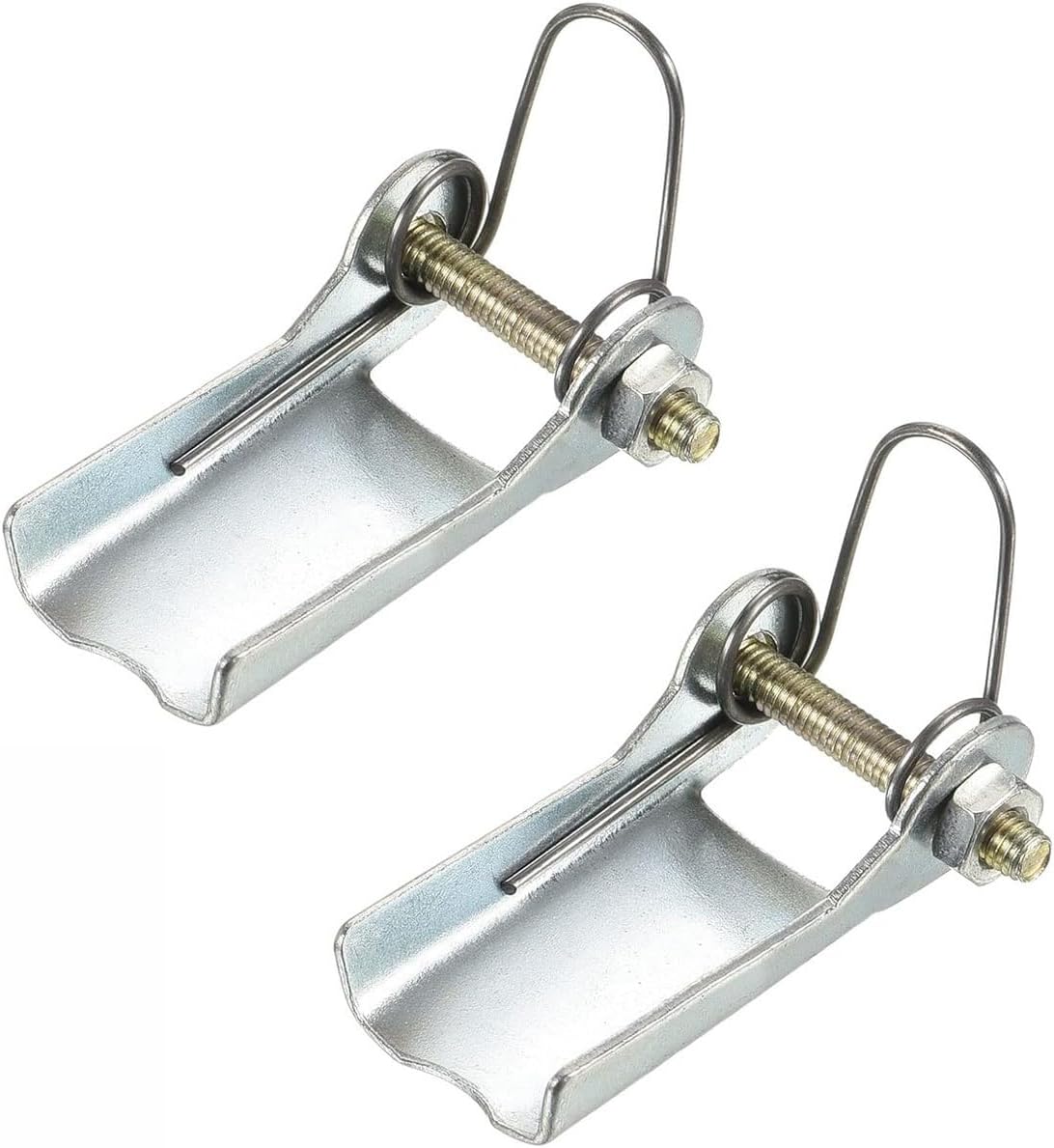 2 Pack Steel Safety Hooks Latch Replacement Kit for Clevis Slip Hook Truck Trailer Towing Receiver Hitch, Golden Tone, 1T