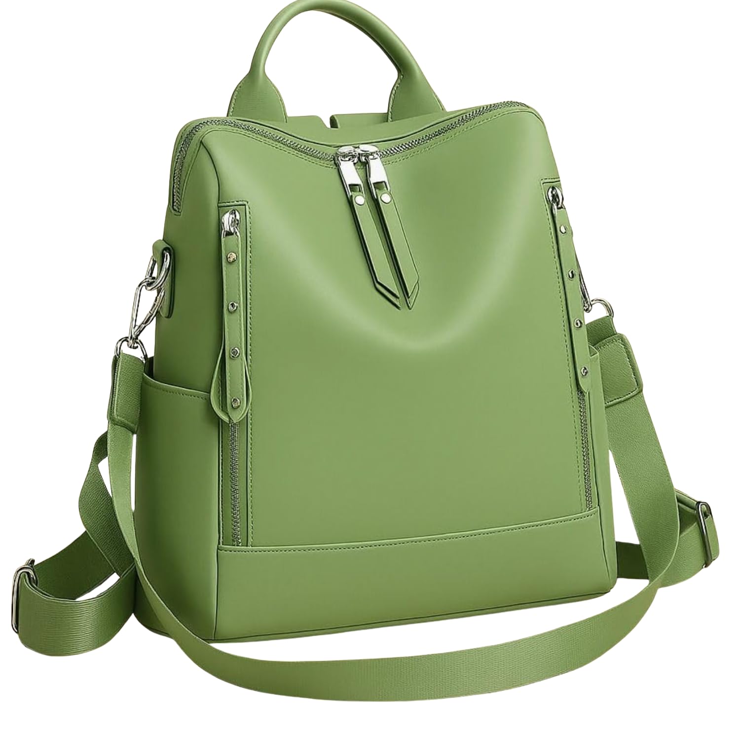 jaisom Stylish Women's Fashion Backpack Purses Multipurpose Design Handbags and Shoulder Bag (Pista Mette Classic_BZ)-picture-44