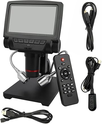 Dailyinshop Andonstar Profesional 5 Pulgadas de Pantalla Digital de Soporte de Metal Microscopio Microscopio HDMI para el tel?fono m?vil reparaci?n de Las Herramientas de Soldadura