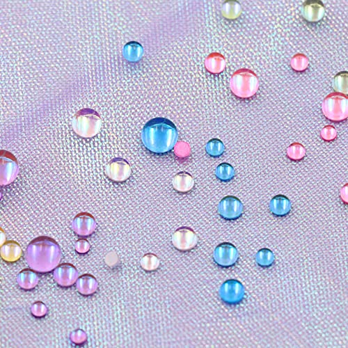 Ail Art Strasssteine für Nägel, Meerjungfrauen-Perlen, transparent, halbrund, Nagelschmuck, Strass, professionelle… – Bild 4