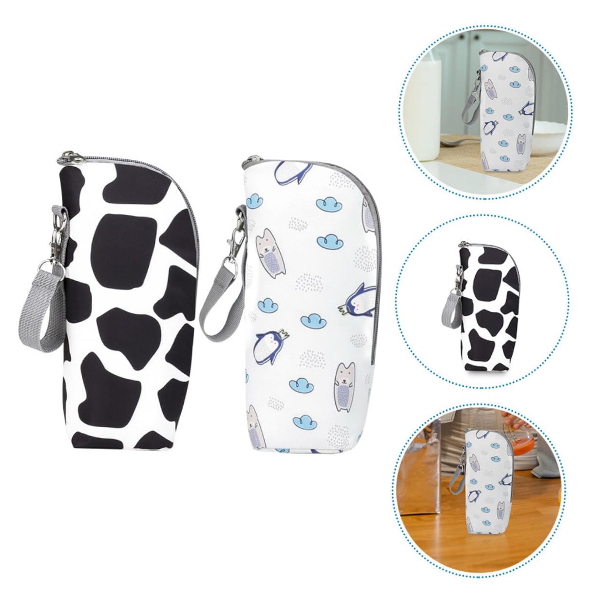 ibasenice 6piezas Bolsa Térmica Aislante para Biberones Contenedor Portátil De Comida para Bebés Accesorios De para y Almacenamiento De Leche Caliente