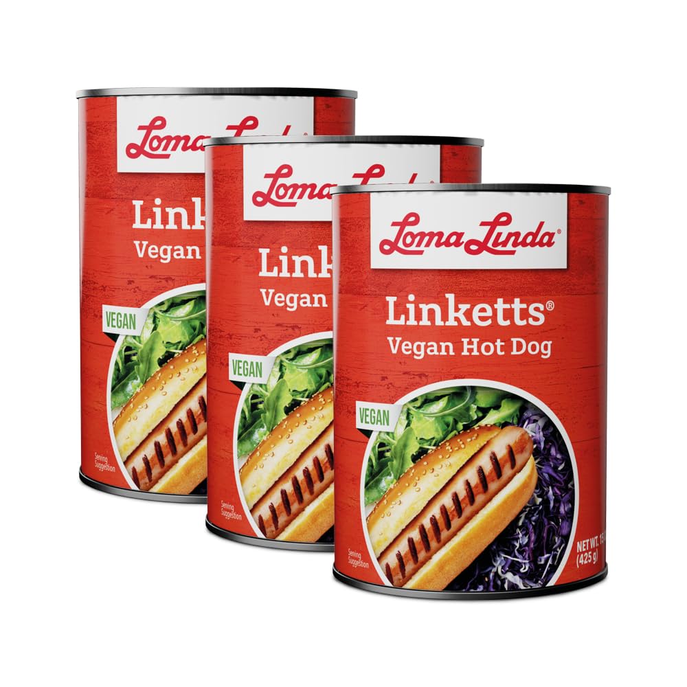 Loma Linda - Plant-Based Meat Substitutes (Linketts 15 oz.), 3 pack)
