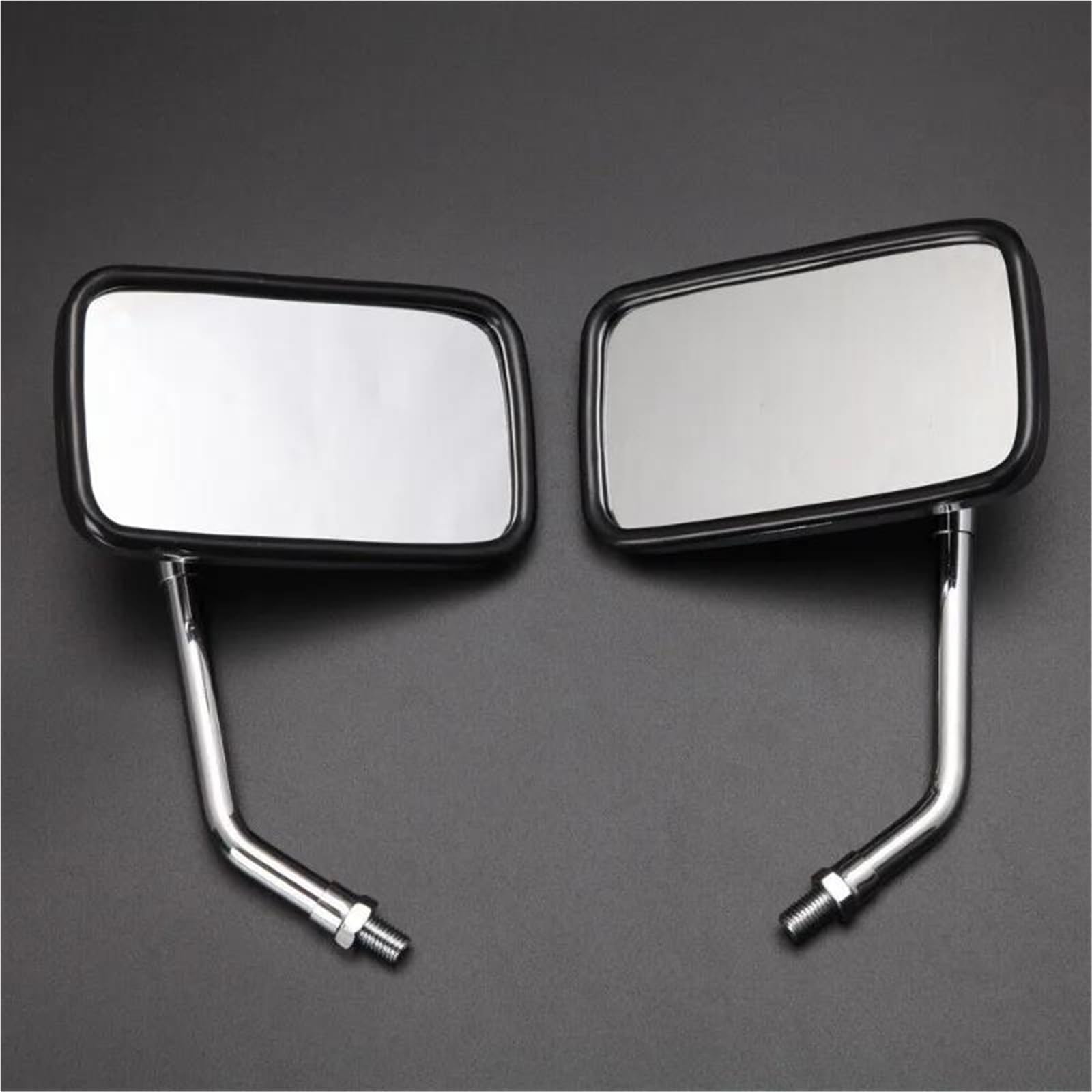 Espejo retrovisor cuadrado para manillar de moto y scooter adaptable