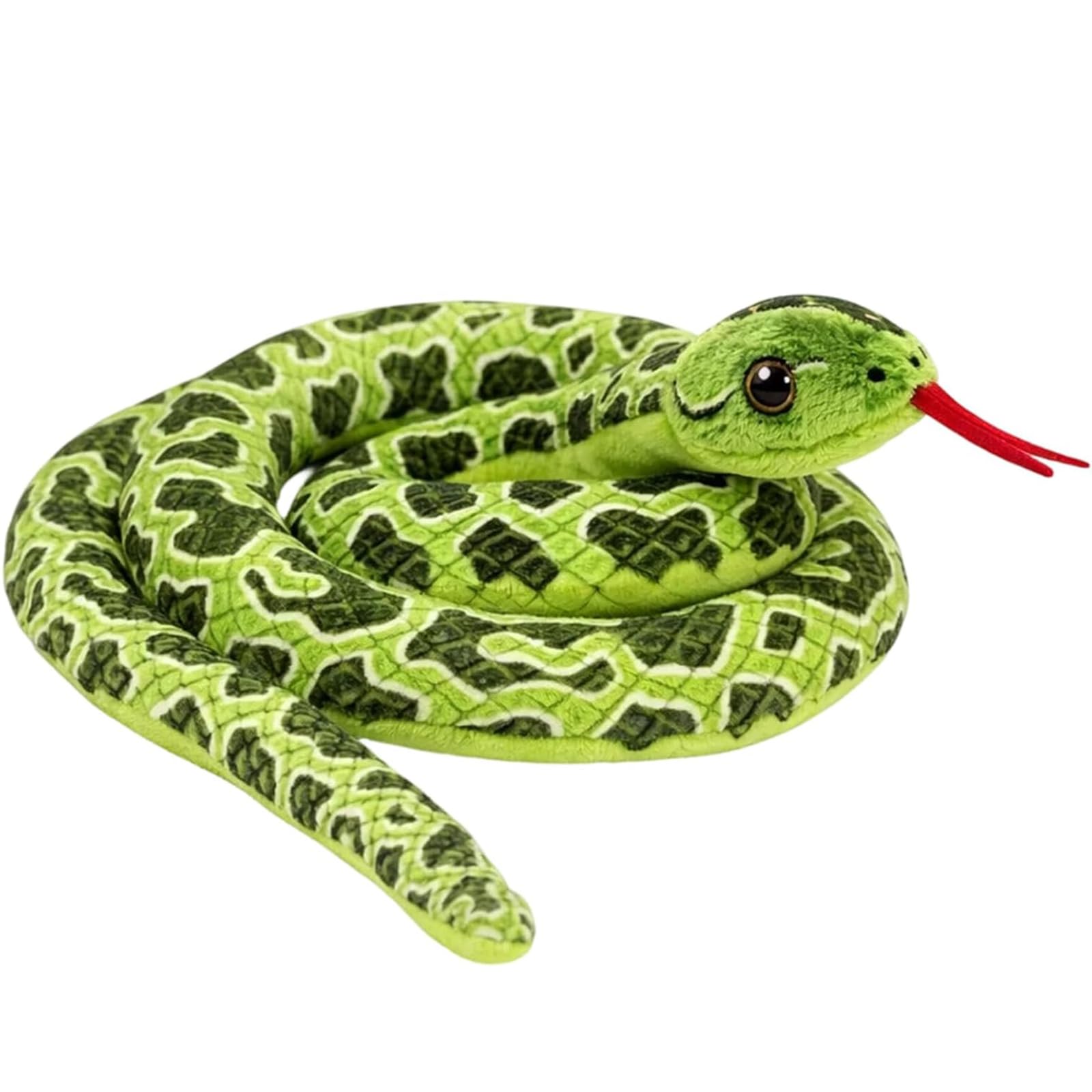 ToqoGeri 100cm Realistic Snake Plush Toy, Snake Toys for Boys and Girls, Snake Teddy, Soft and Huggable Fake Snake, Jungle Theme Decoration, Party Prank Prop, Playtime Companion
